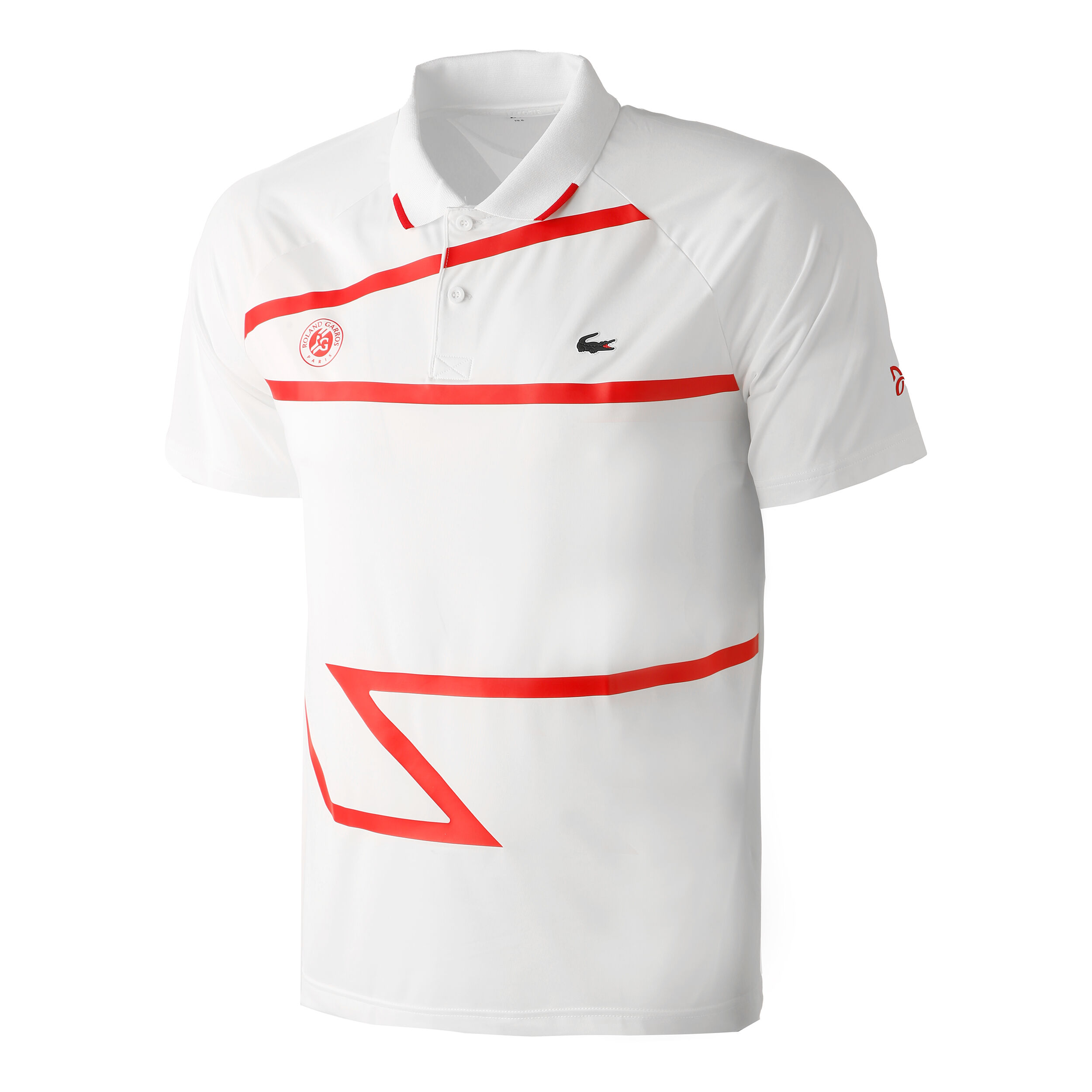 Buy Lacoste Roland Garros Novak Djokovic Polo Men White Red
