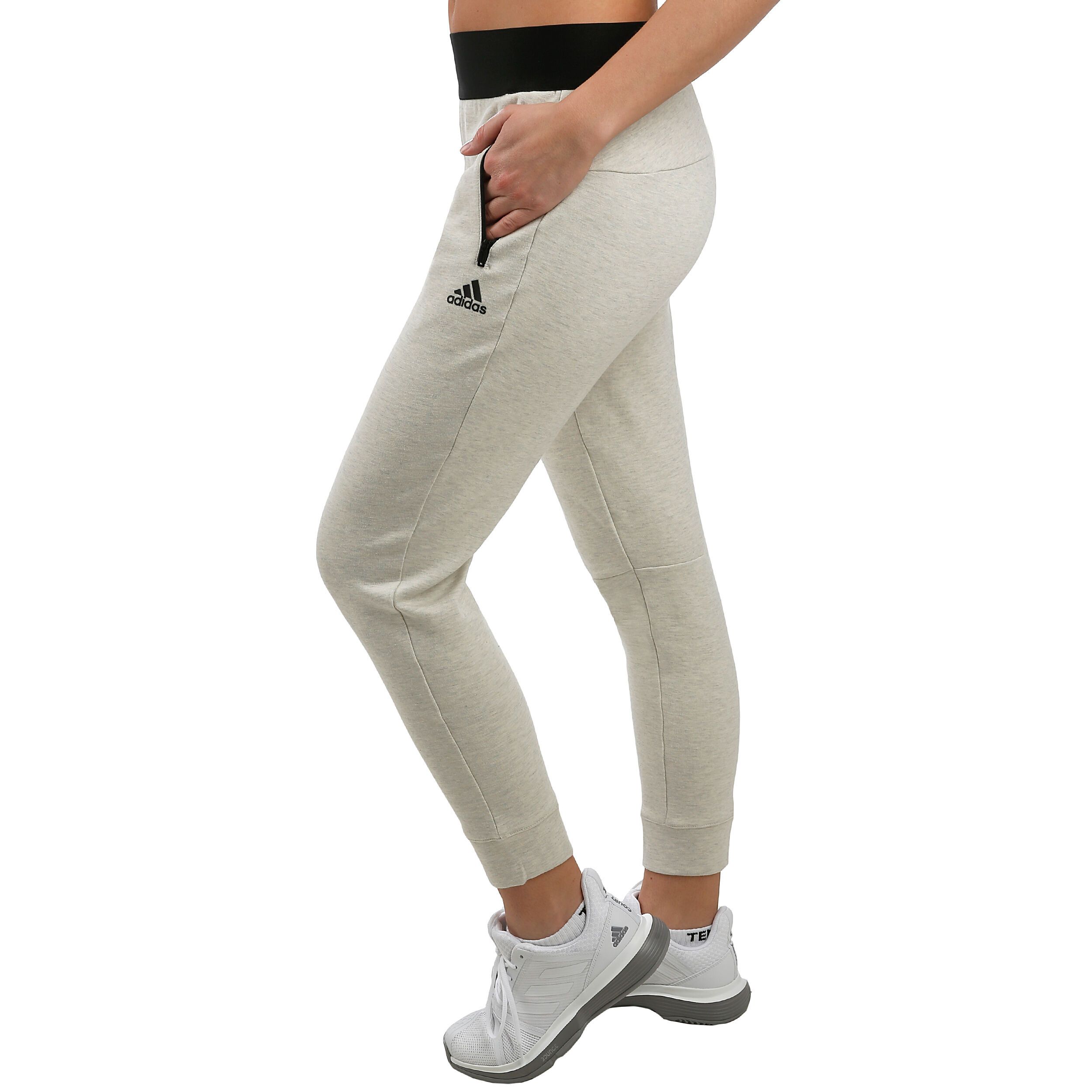 ID Stadium Training Pants Women Cream Black