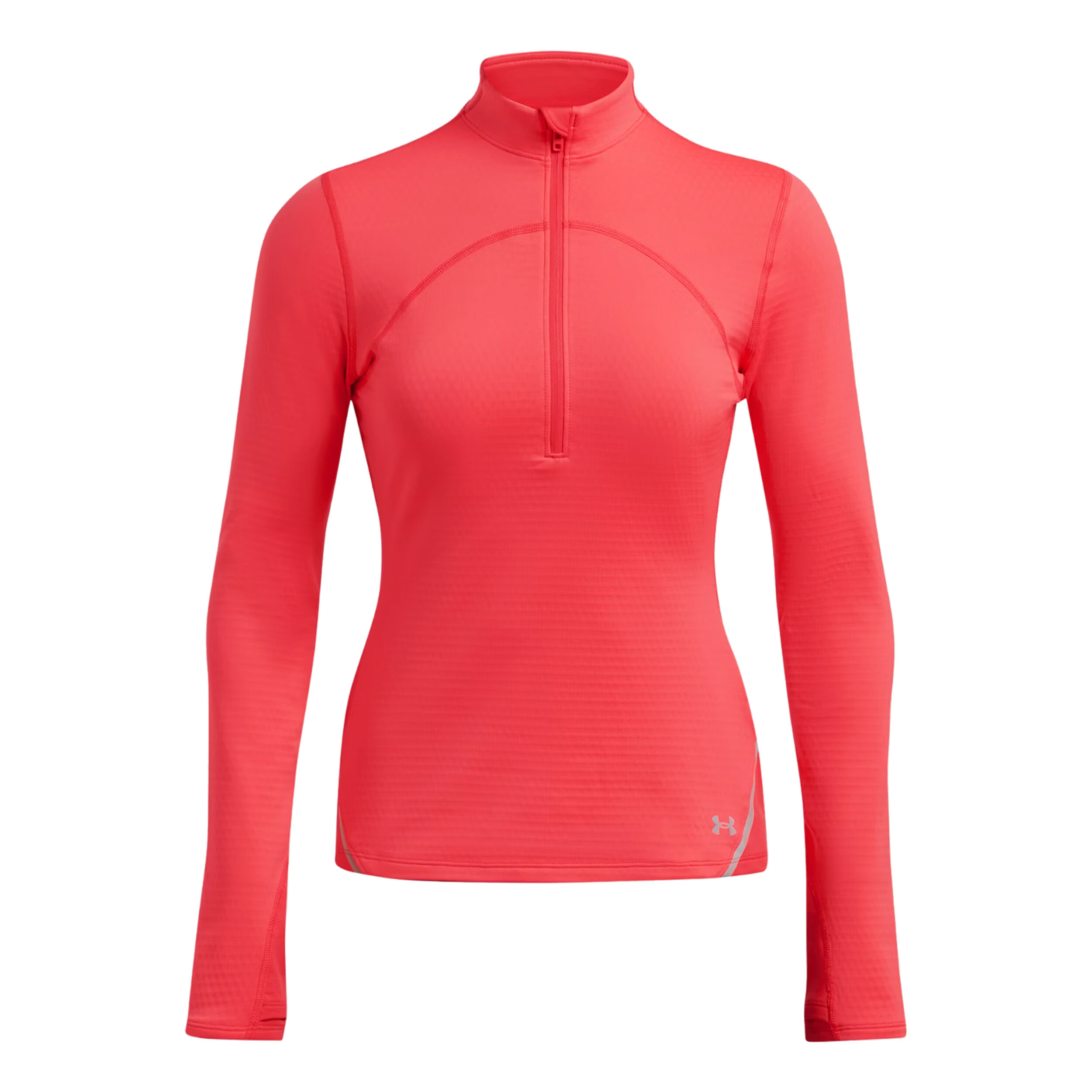Red under armour long sleeve women's hotsell