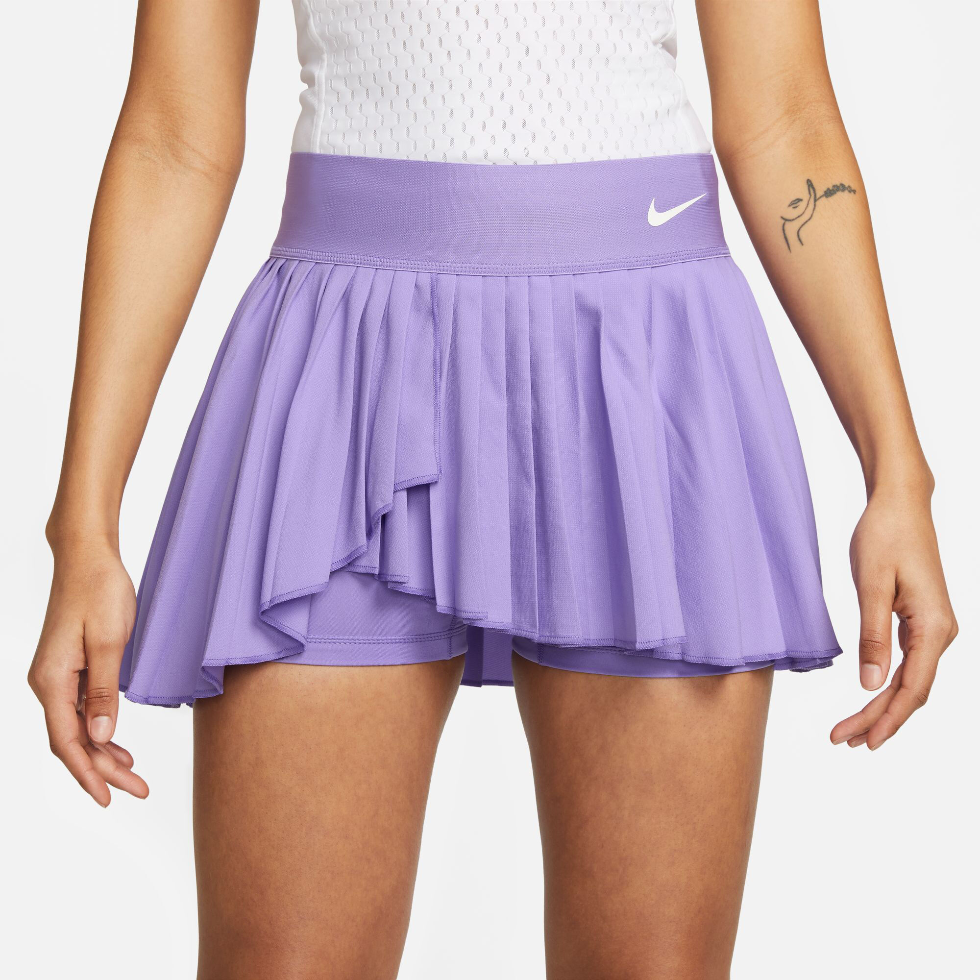 Lavender pleated tennis skirt top