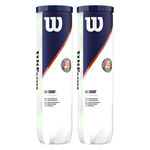 Wilson Tennis balls Wilson Roland Garros All Court 2x 4 Ball Tube