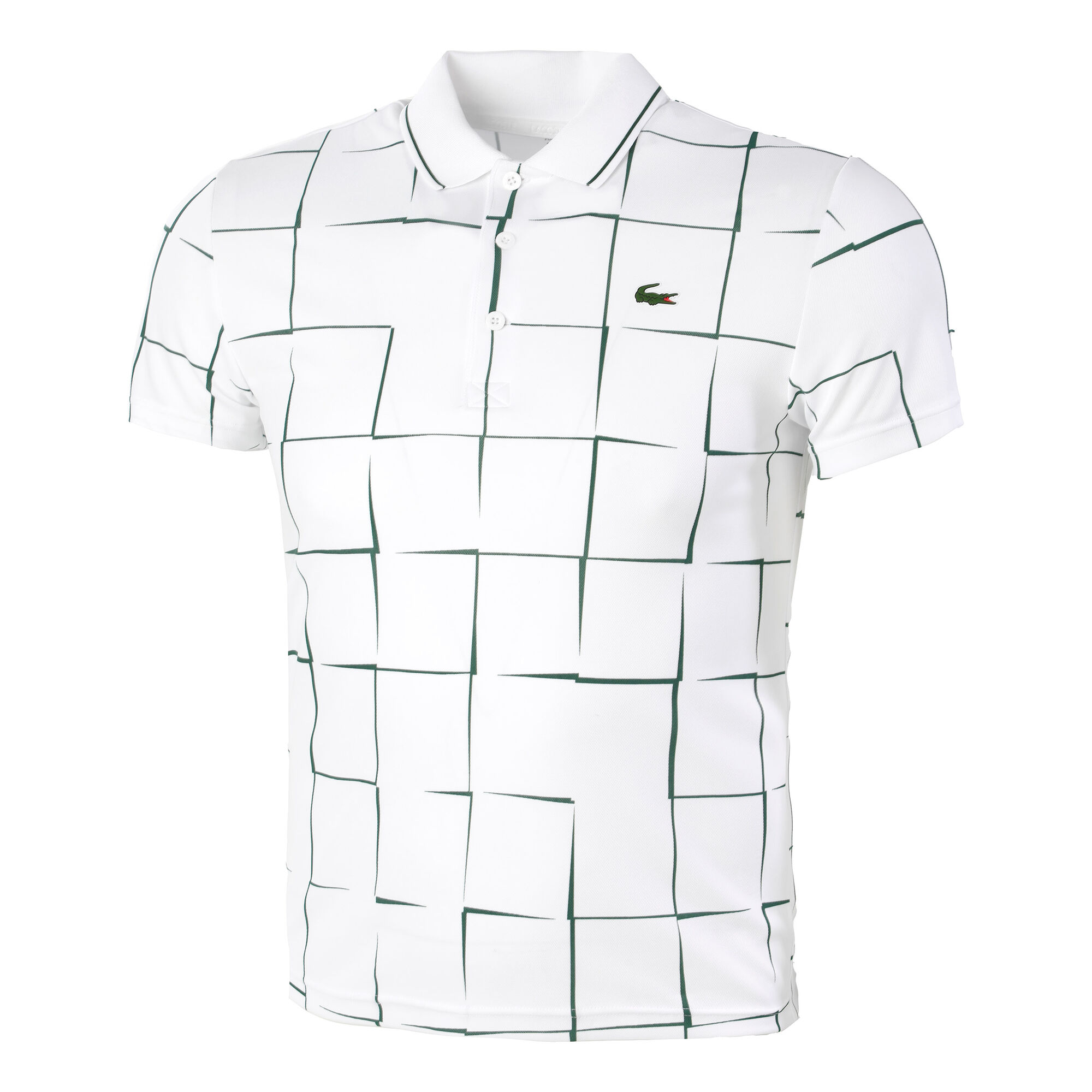 buy Lacoste Polo Men - White, Dark Green online | Tennis-Point