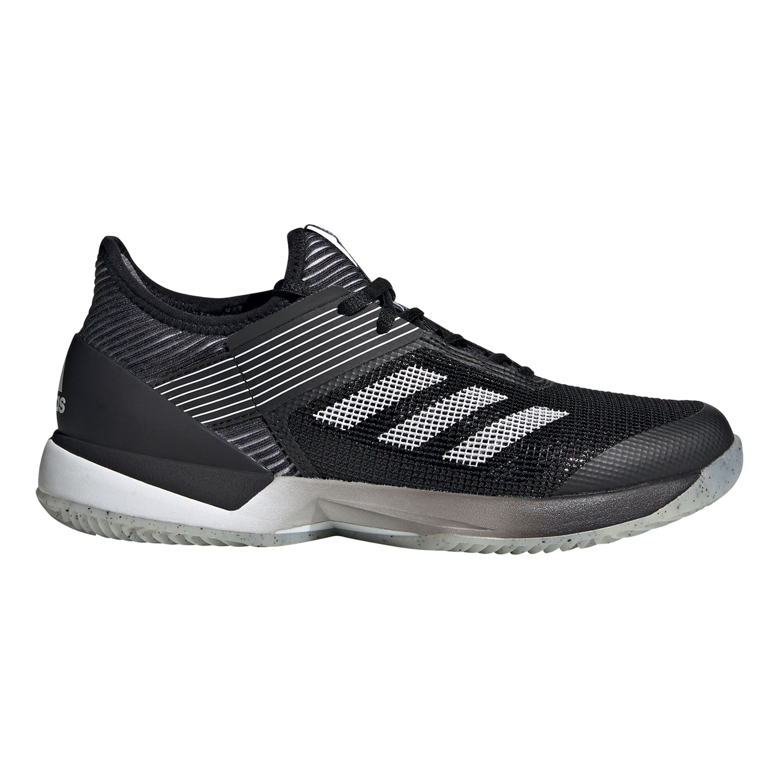Women's adizero ubersonic 3 tennis shoes gray one and black best sale