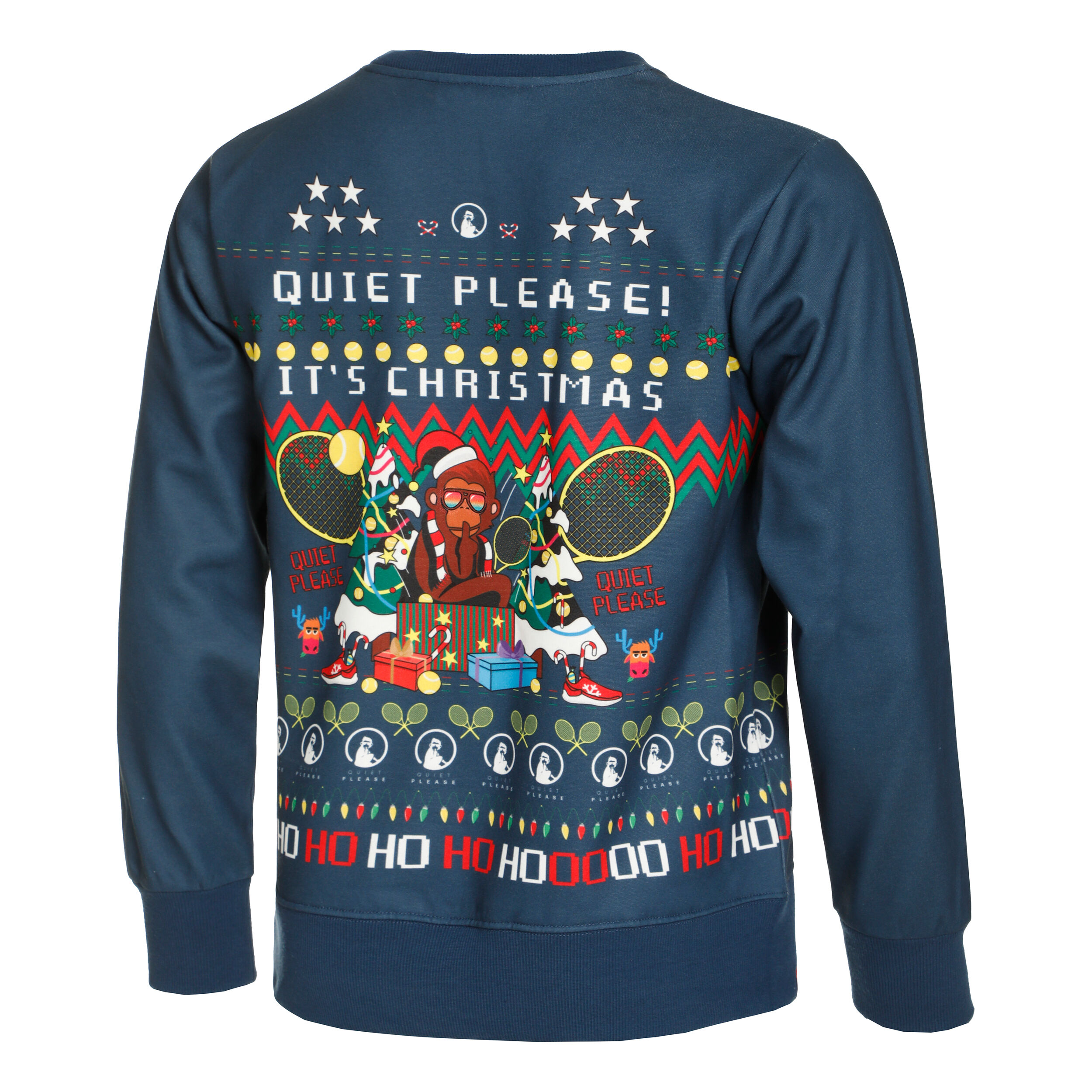 Ugly Christmas Sweatshirt Men Blue Multicoloured