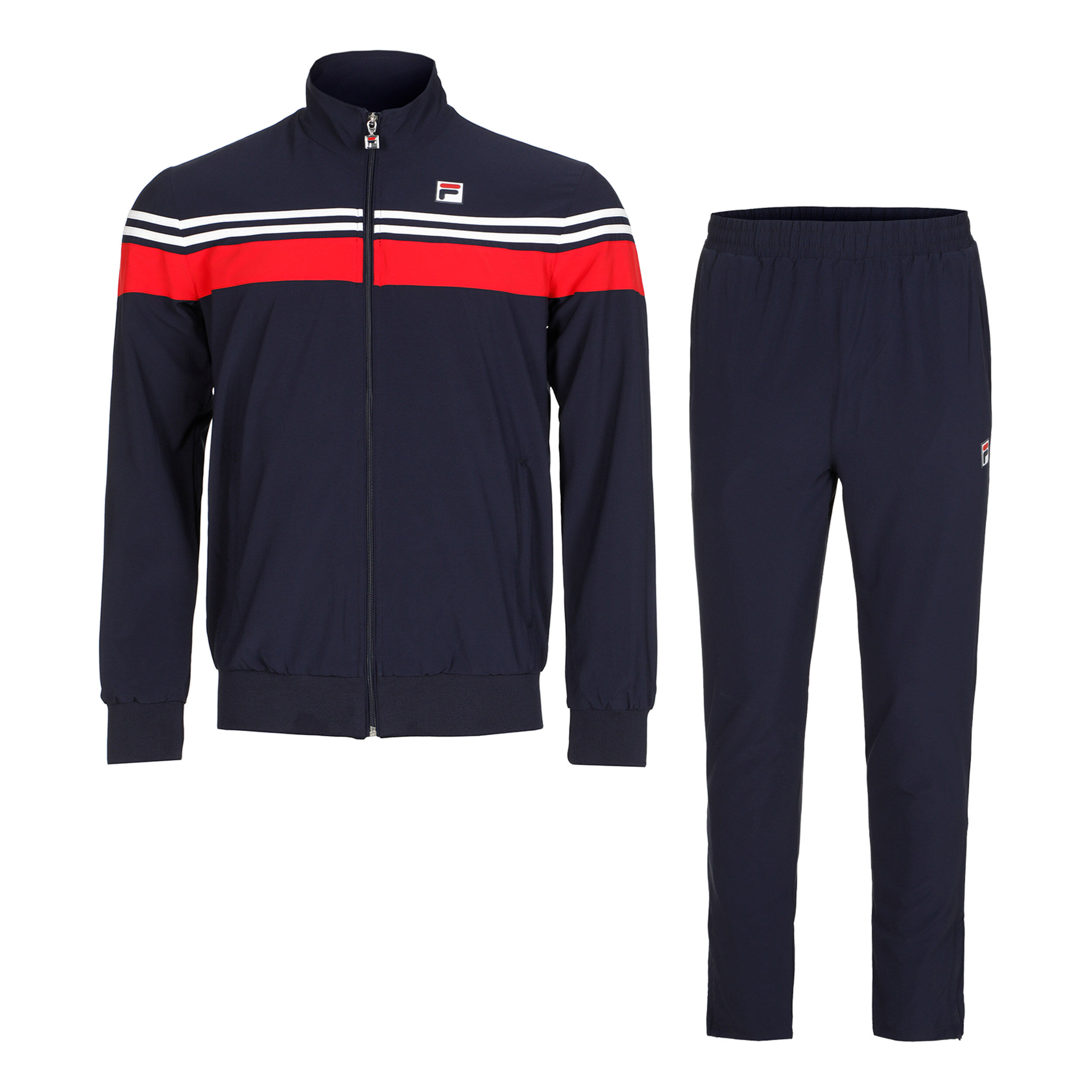 Bruno Tracksuit Men Dark Blue Red