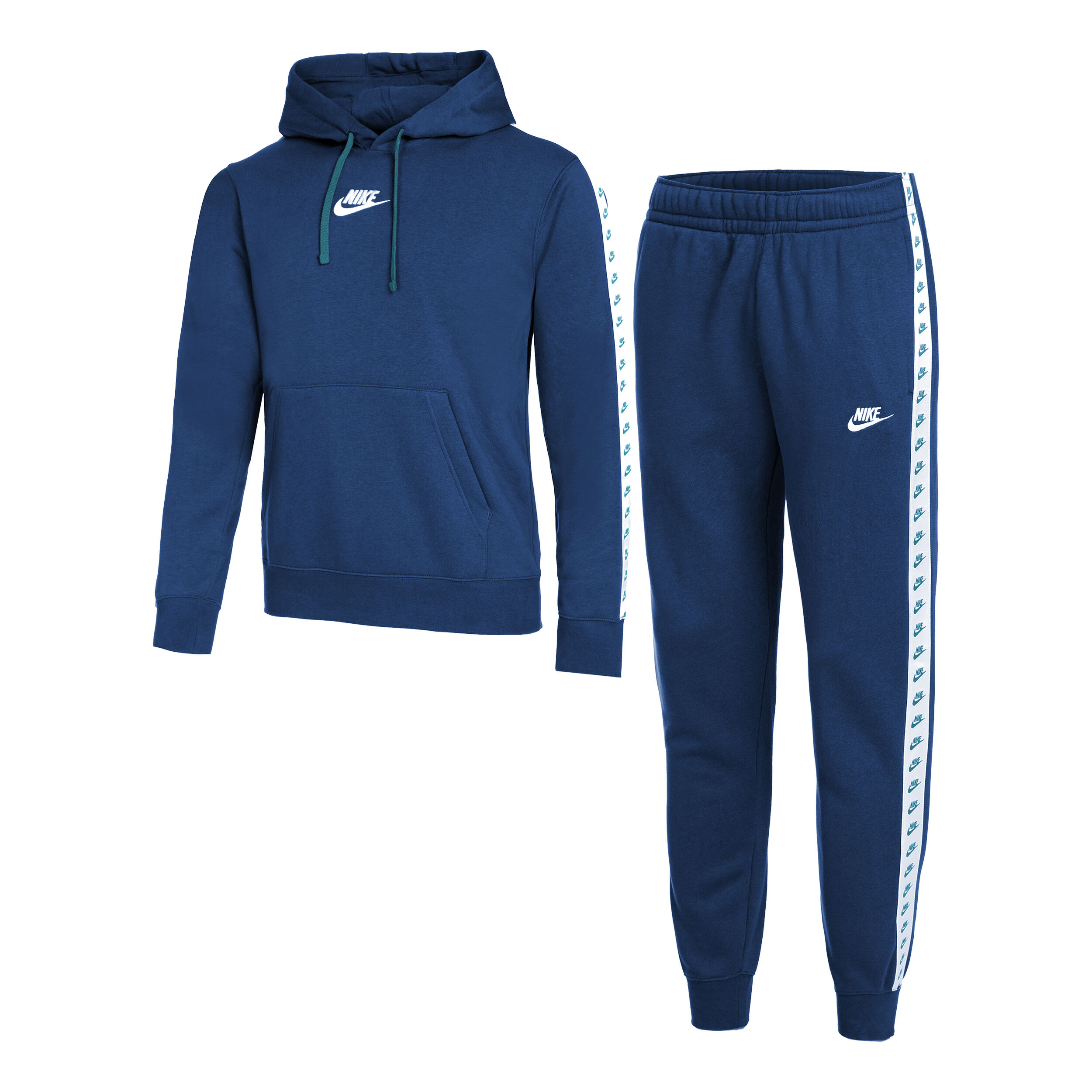 Nike blue velour zip thru tracksuit store