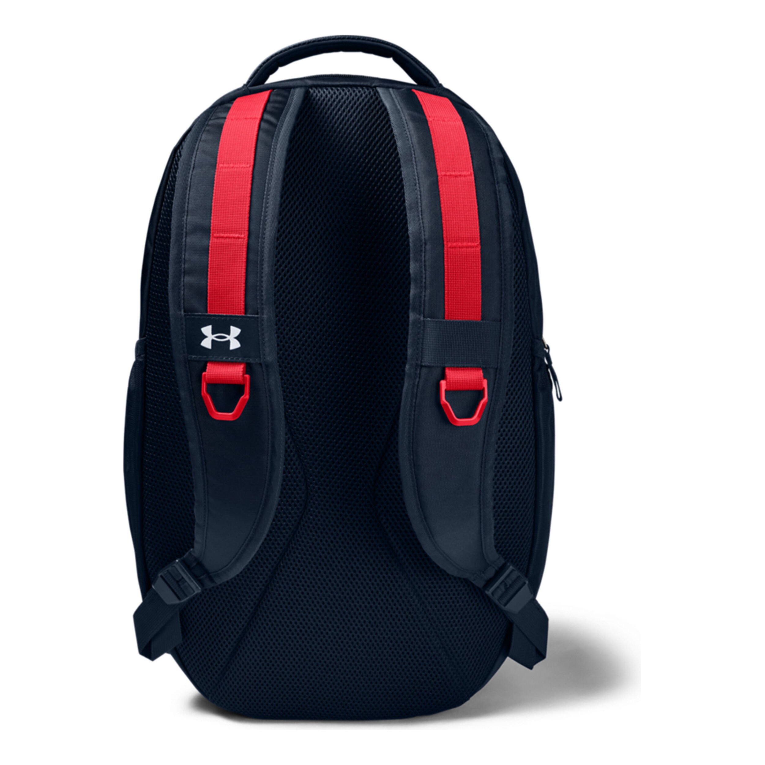 Red and blue under armour backpack top