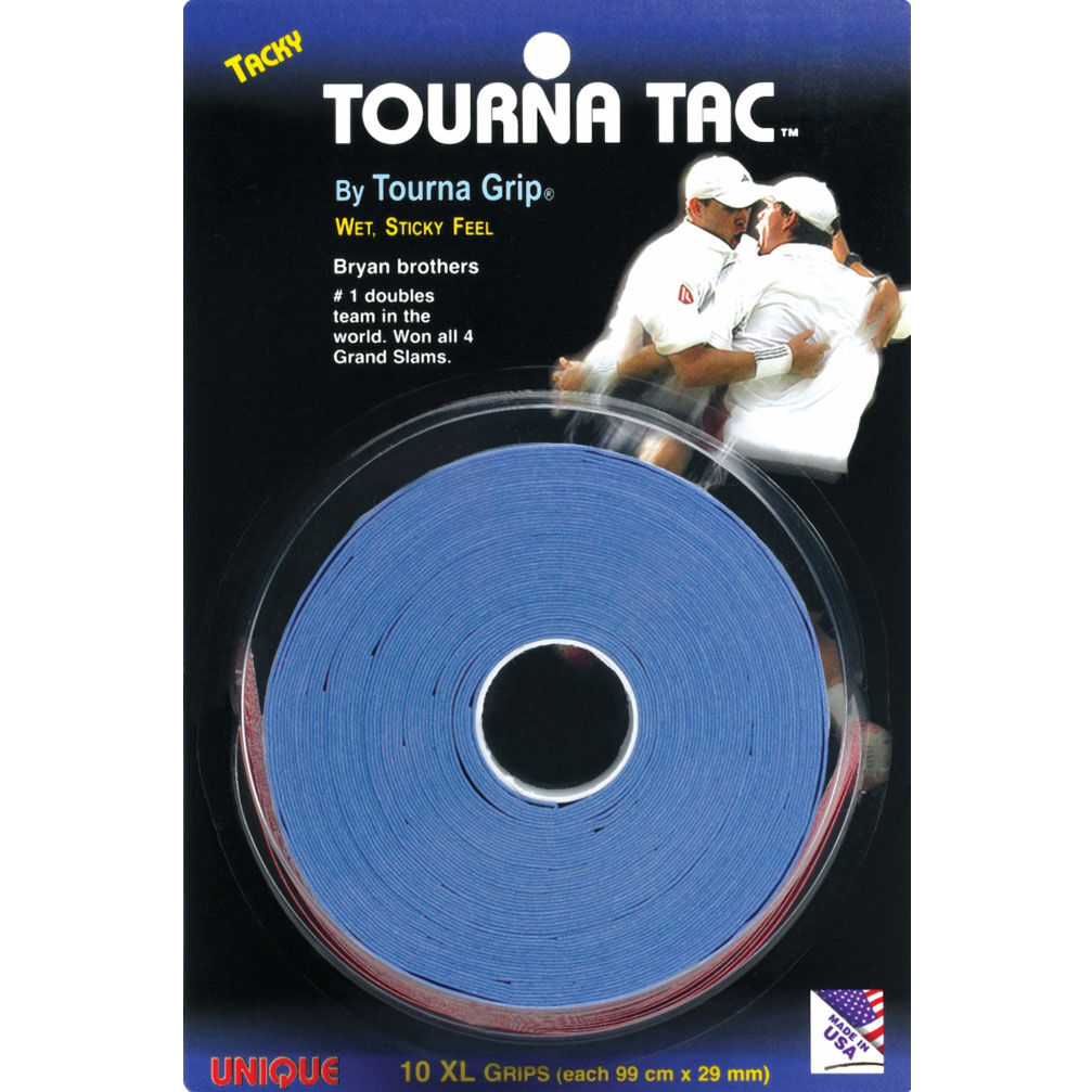Tourna Tourna Tac Blau  Tennisovergrip Griffband 10er Pack NEU 