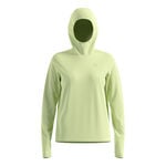 Odlo Clothing Odlo Essential Thermal Midlayer Running Shirt Women-Lime