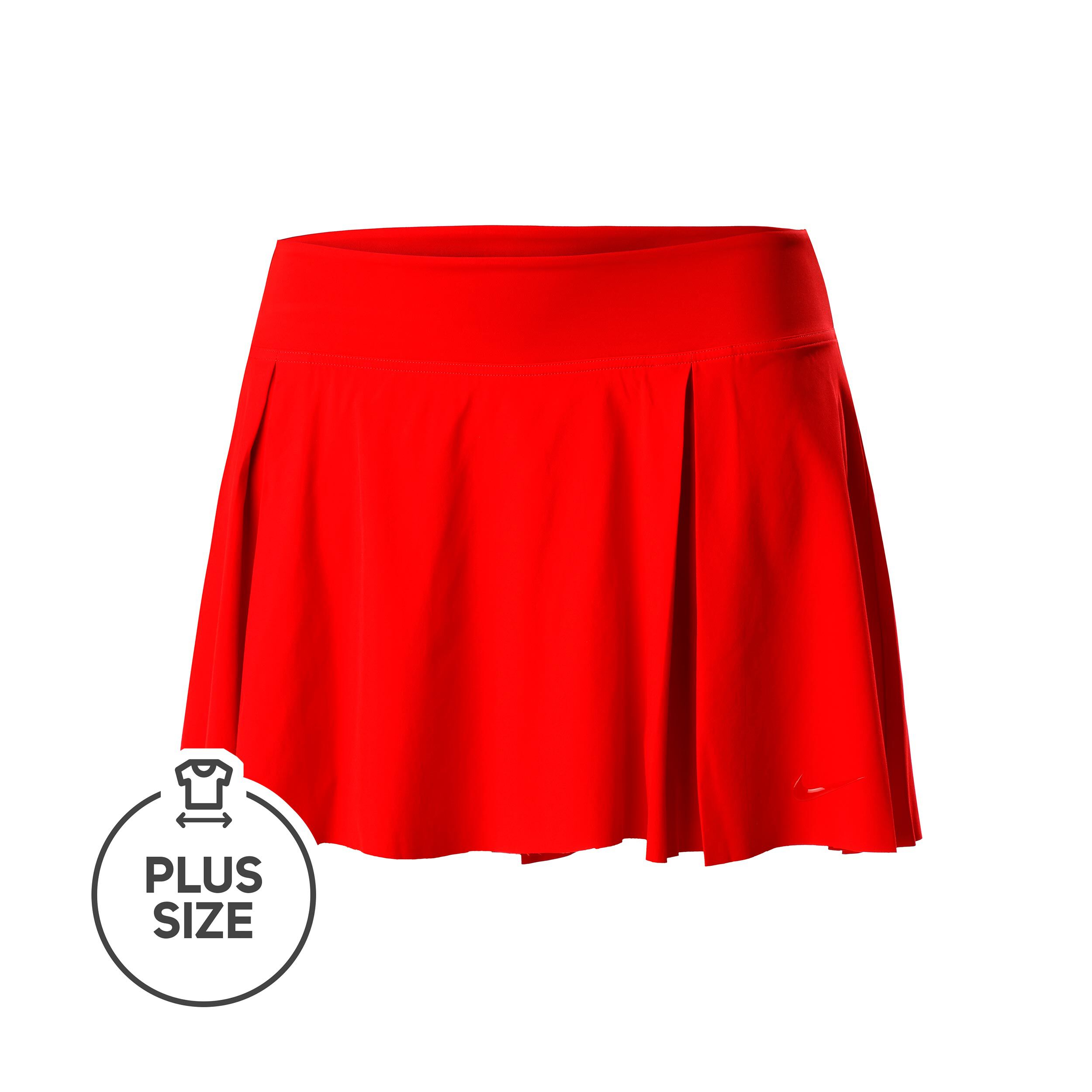 Plus size red tennis skirt deals