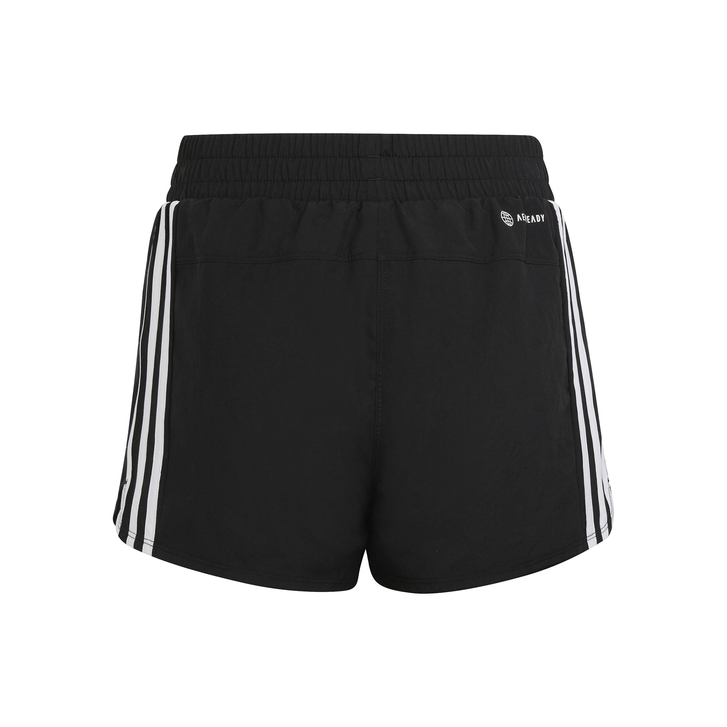 Adidas training three stripe shorts in black discount