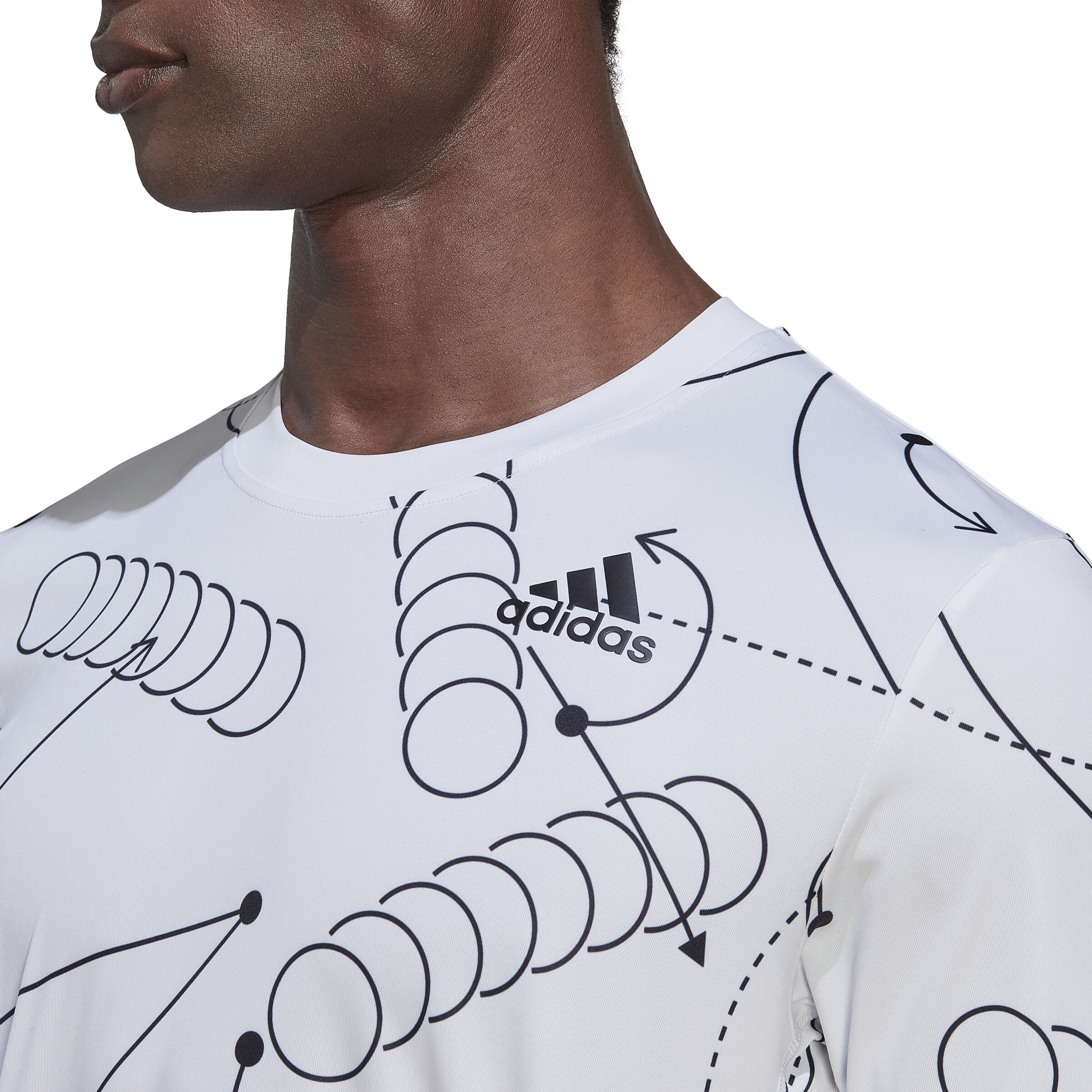 Adidas linear graphic tee sale