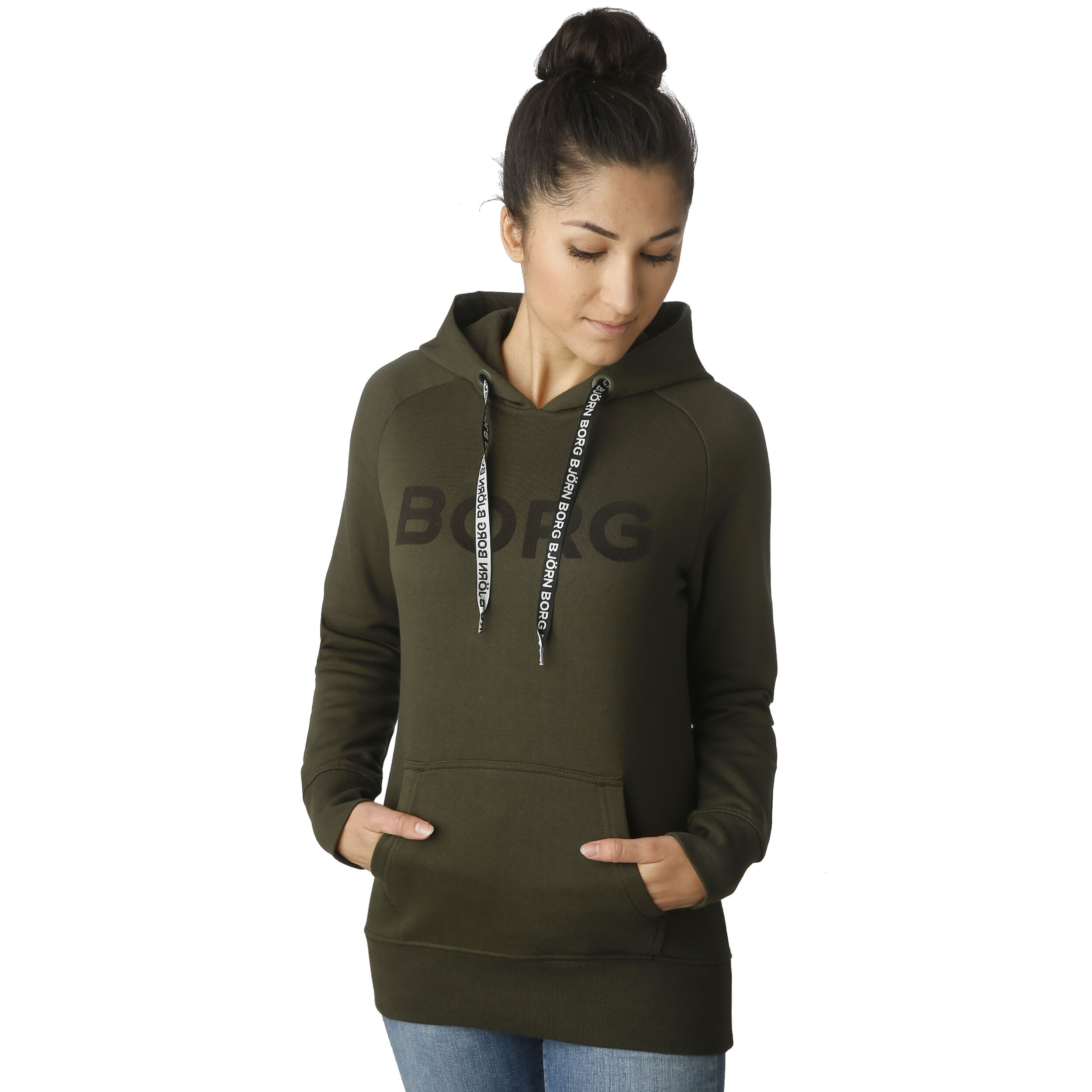 Sport Hoody Women Olive Black