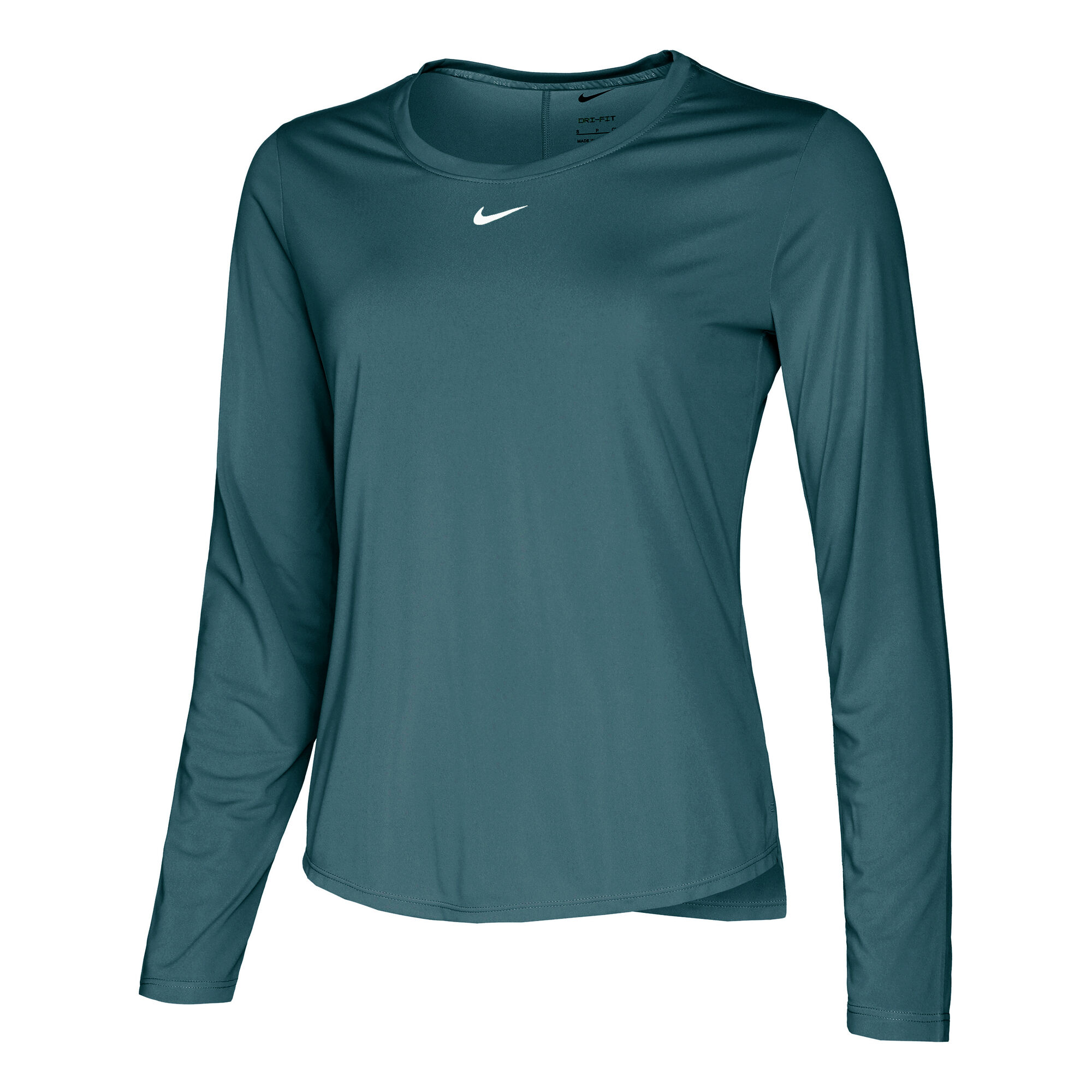 Nike Training Dri-FIT One scoop neck long sleeve top in gray