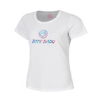 BIDI BADU Tennis apparel BIDI BADU Logo Chill T-Shirt Kids - white, 