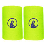 Quiet Please Tennis apparel Quiet Please Long Wristband 2 Pack-Neon Green,Dark Blue
