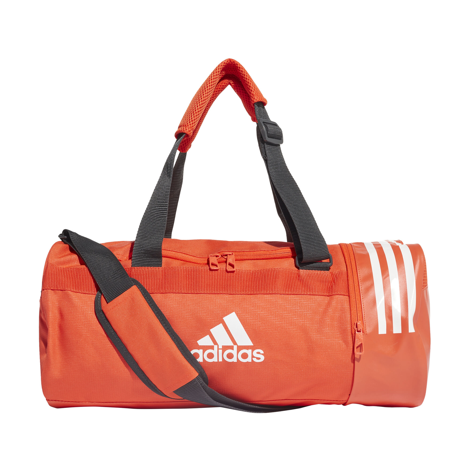 Buy adidas Convertible 3 Stripes Small Sports Bag Orange Black online Tennis Point COM
