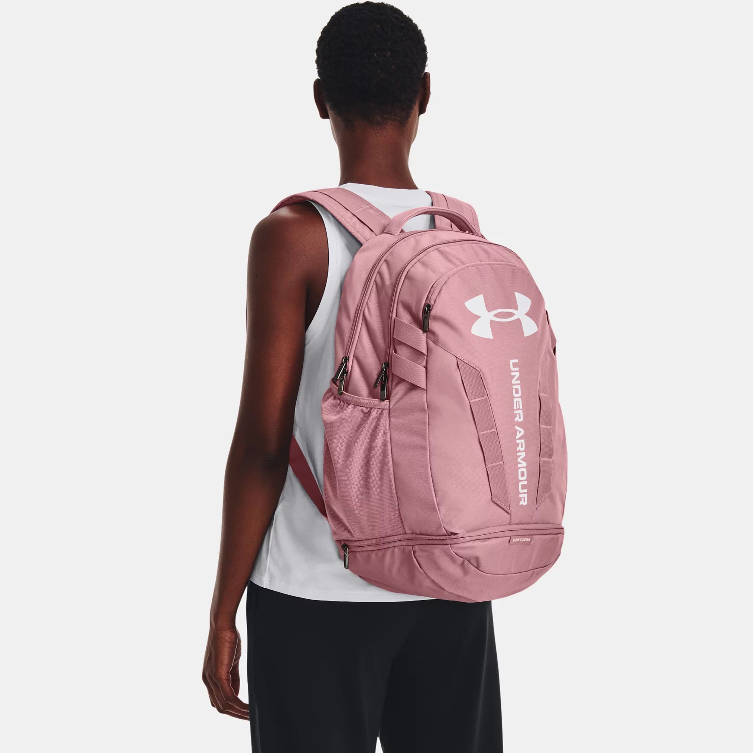 Under armour hustle outlet 3.0 backpack pink
