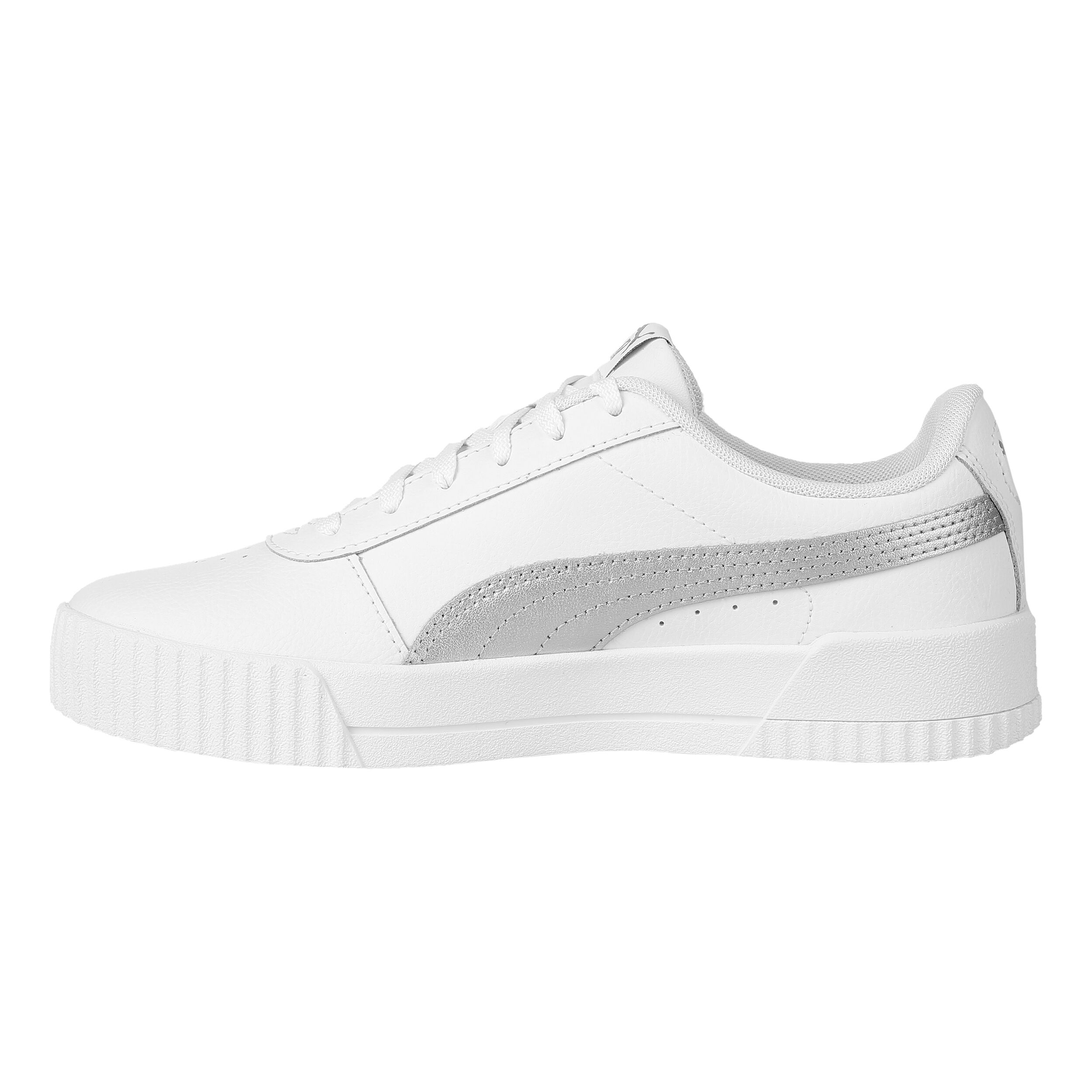 Puma carina sneaker low white silver shop