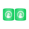 Short Wristband - 2 Pack Unisex-green, white