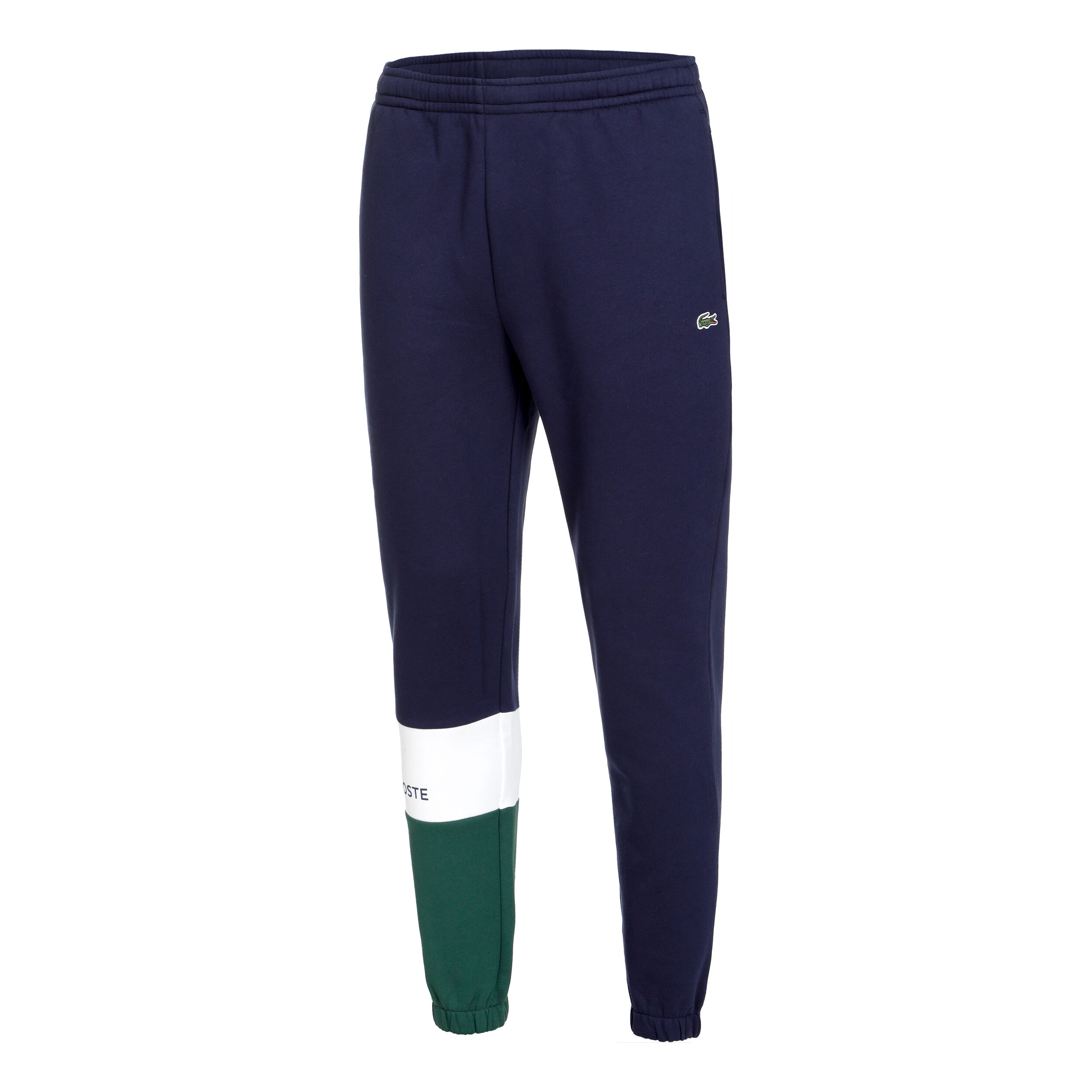 Color Block Training Pants Men Blue Green