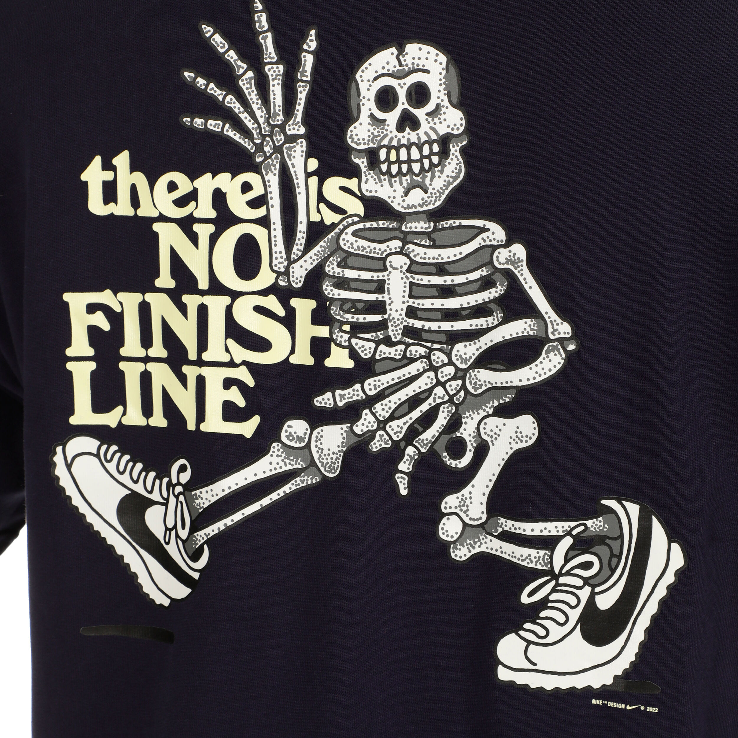 No Finish No Glow T Shirt Men Dark Blue