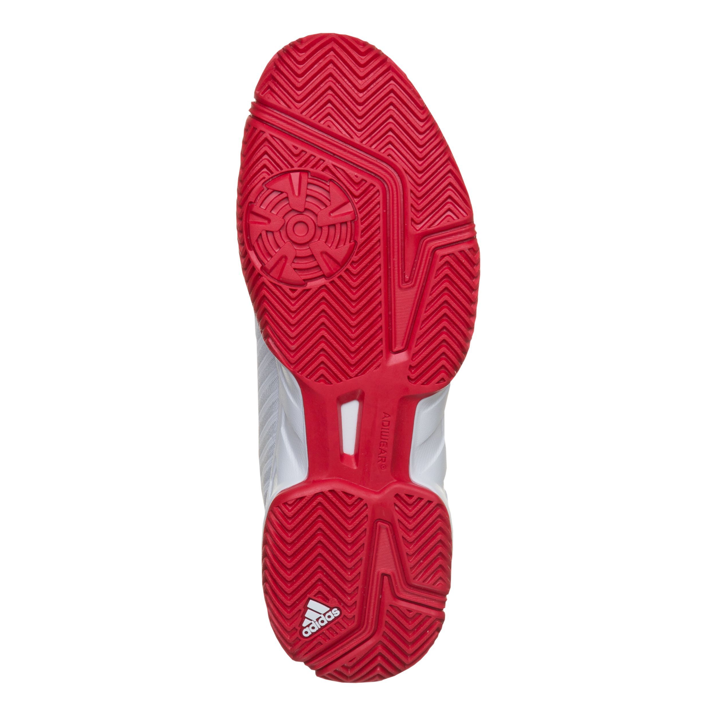 Adidas barricade court discount 3 blanco rojo cm7814