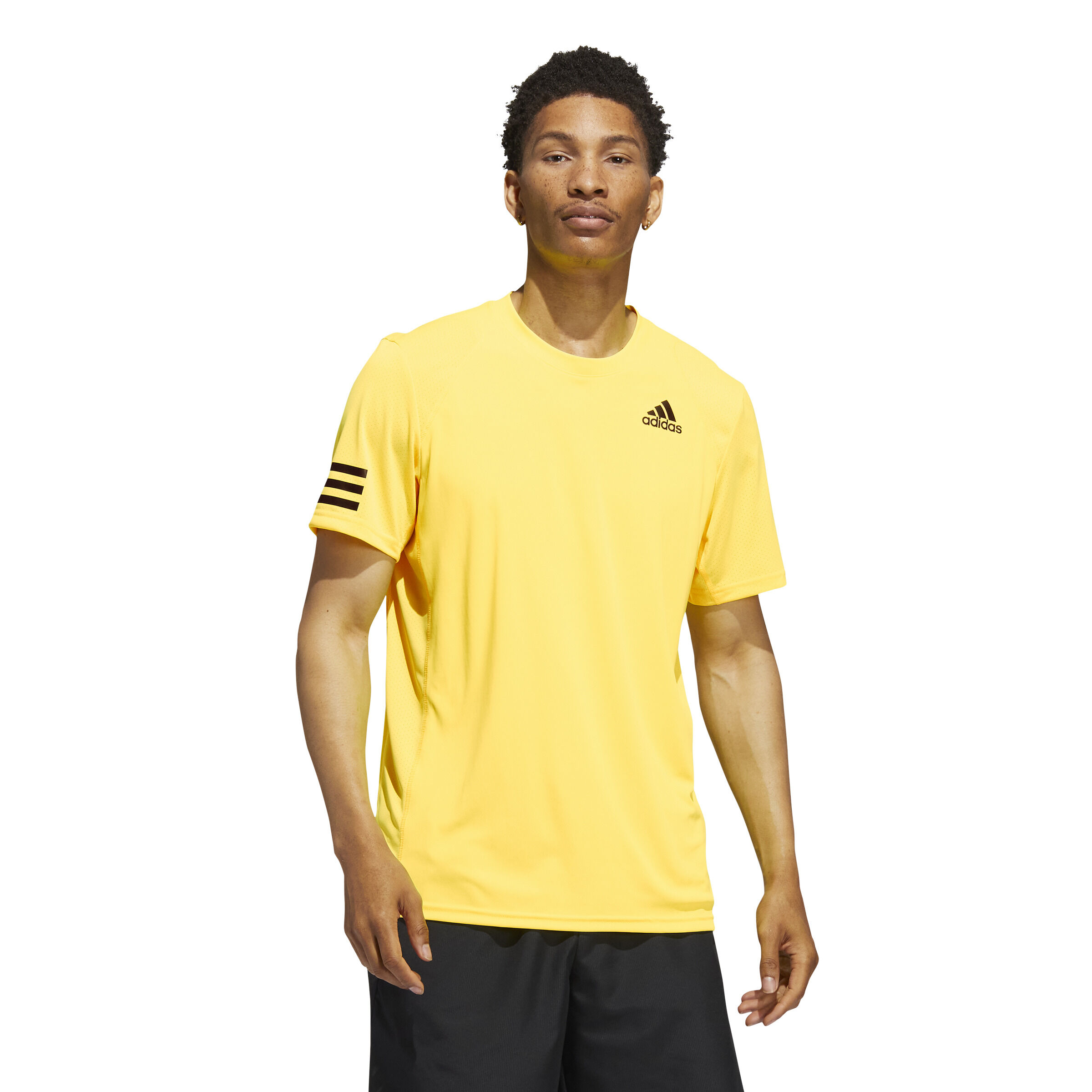 Buy adidas Club 3 Stripes T Shirt Men Yellow online Tennis Point COM