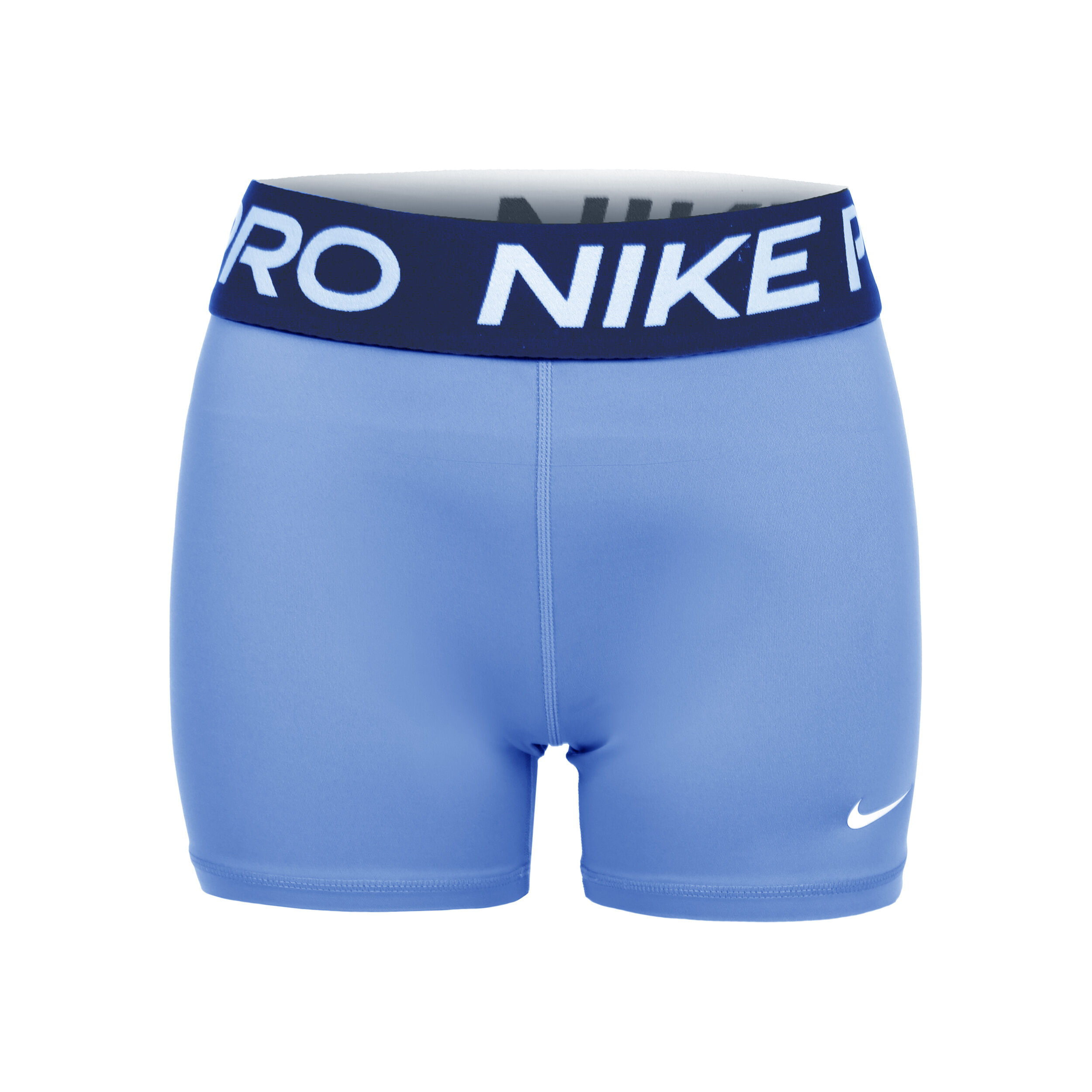 nike pro shorts women blue