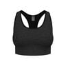 Seamless Medium Padded Sports Bras Women-Black