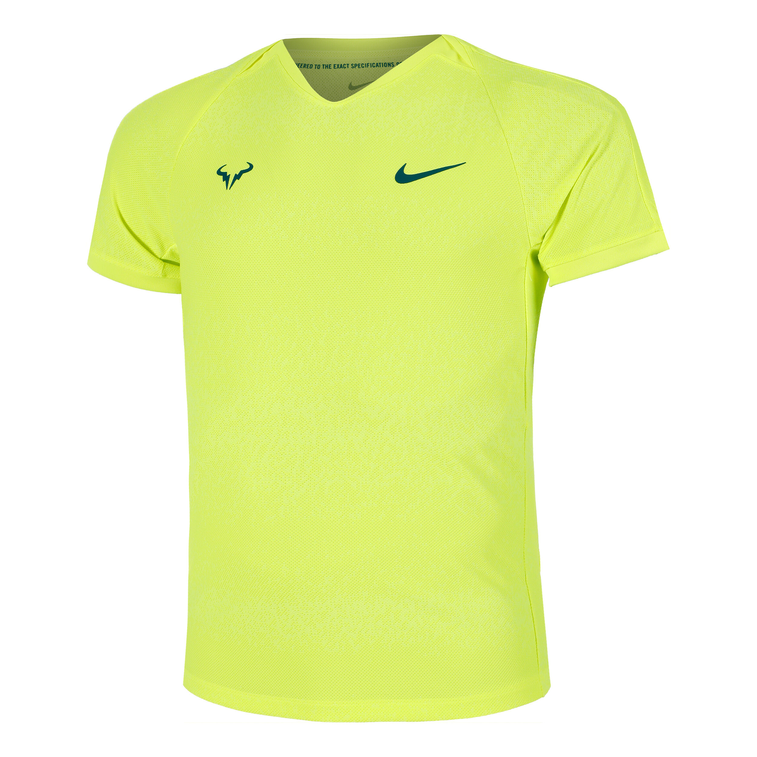 Nike Dri-Fit RAFA Advantage T-Shirt Men Neon Yellow | Tennis-Point