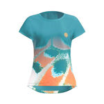 BIDI BADU Clothing BIDI BADU Melbourne 2025 T-Shirt Girls-Petrol,Orange