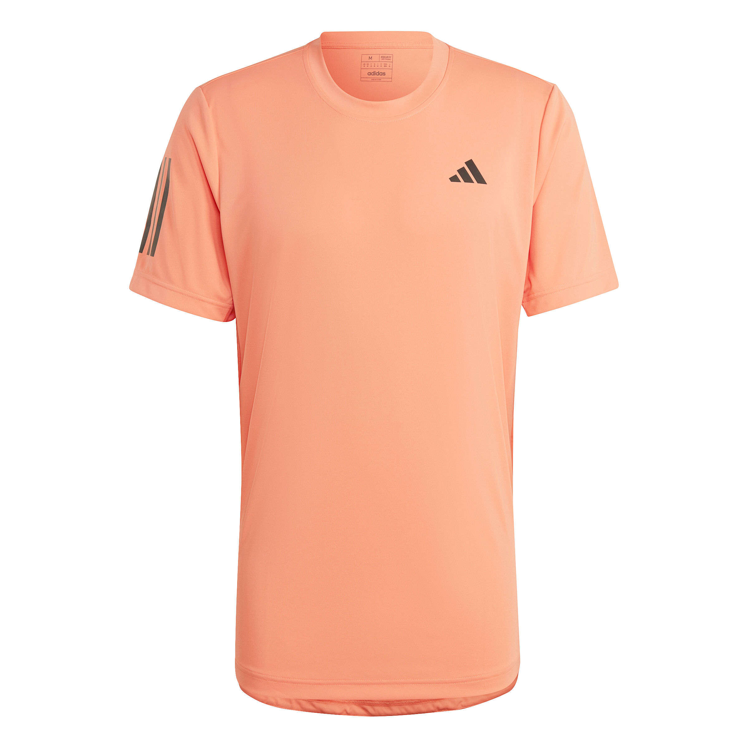 Adidas 3 stripe 2024 t shirt orange