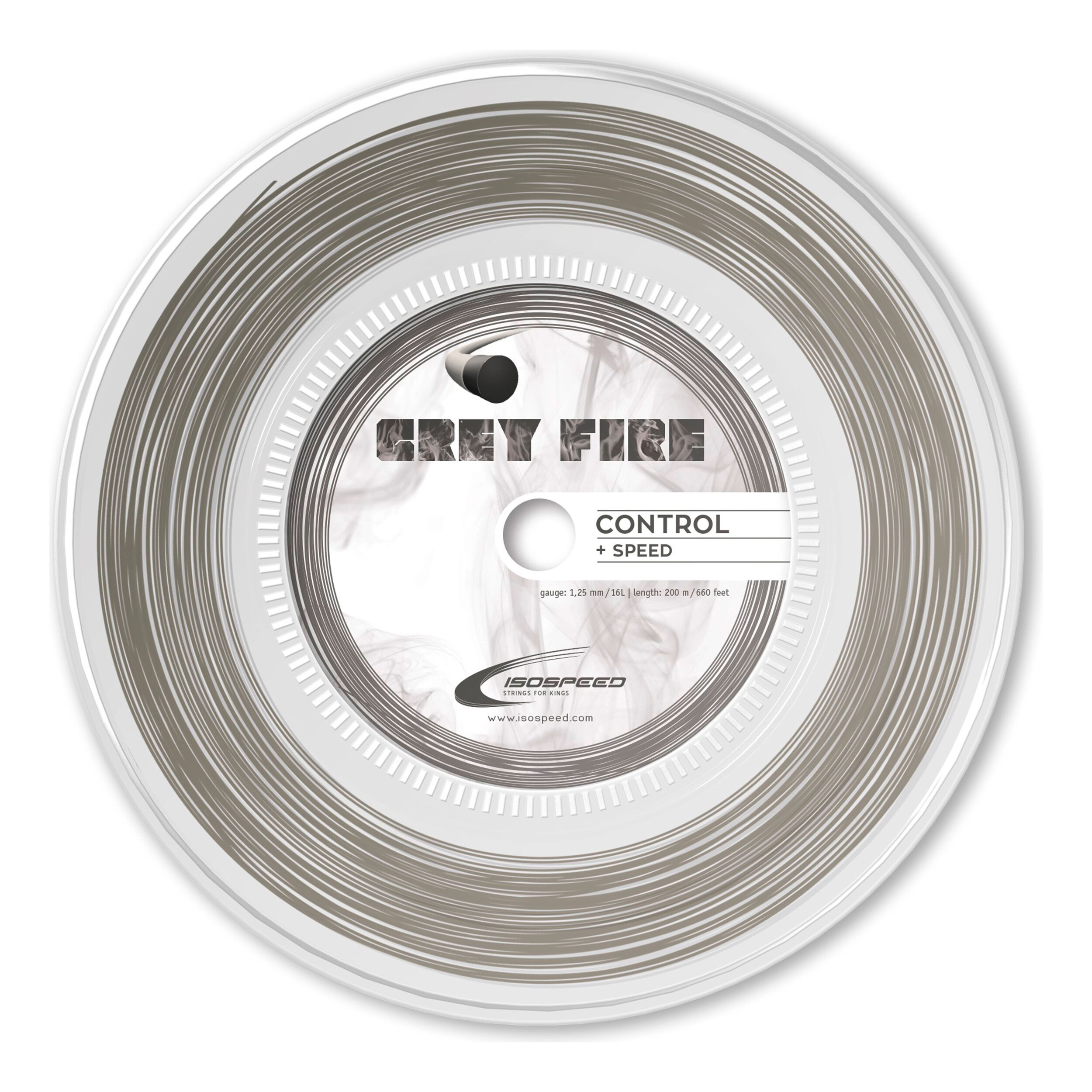 Buy Isospeed Grey Fire String Reel 200m Grey online | Tennis