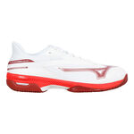 Mizuno Tennis shoes Mizuno  Wave Exceed Court Clay court shoe Men - white, red