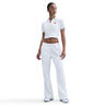 Court Heritage Crop Polo Women-White