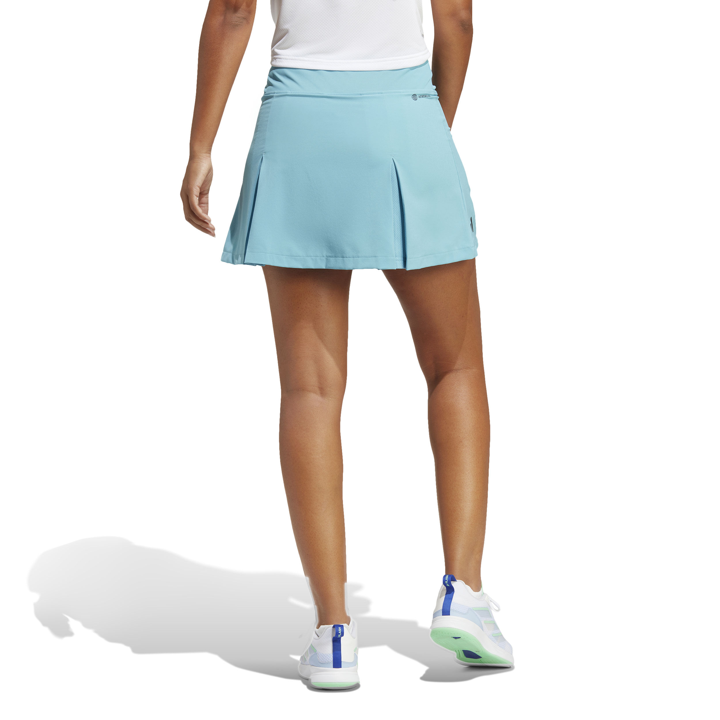 Pleated tennis top skirt turquoise
