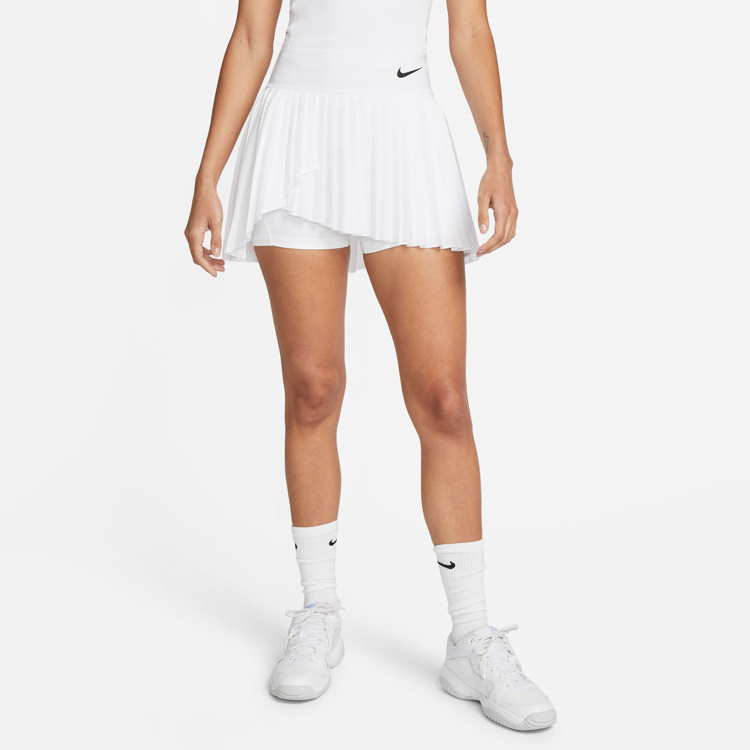 Nike Court Dri-Fit Advantage Pleated Skirt Women White | Tennis-Point