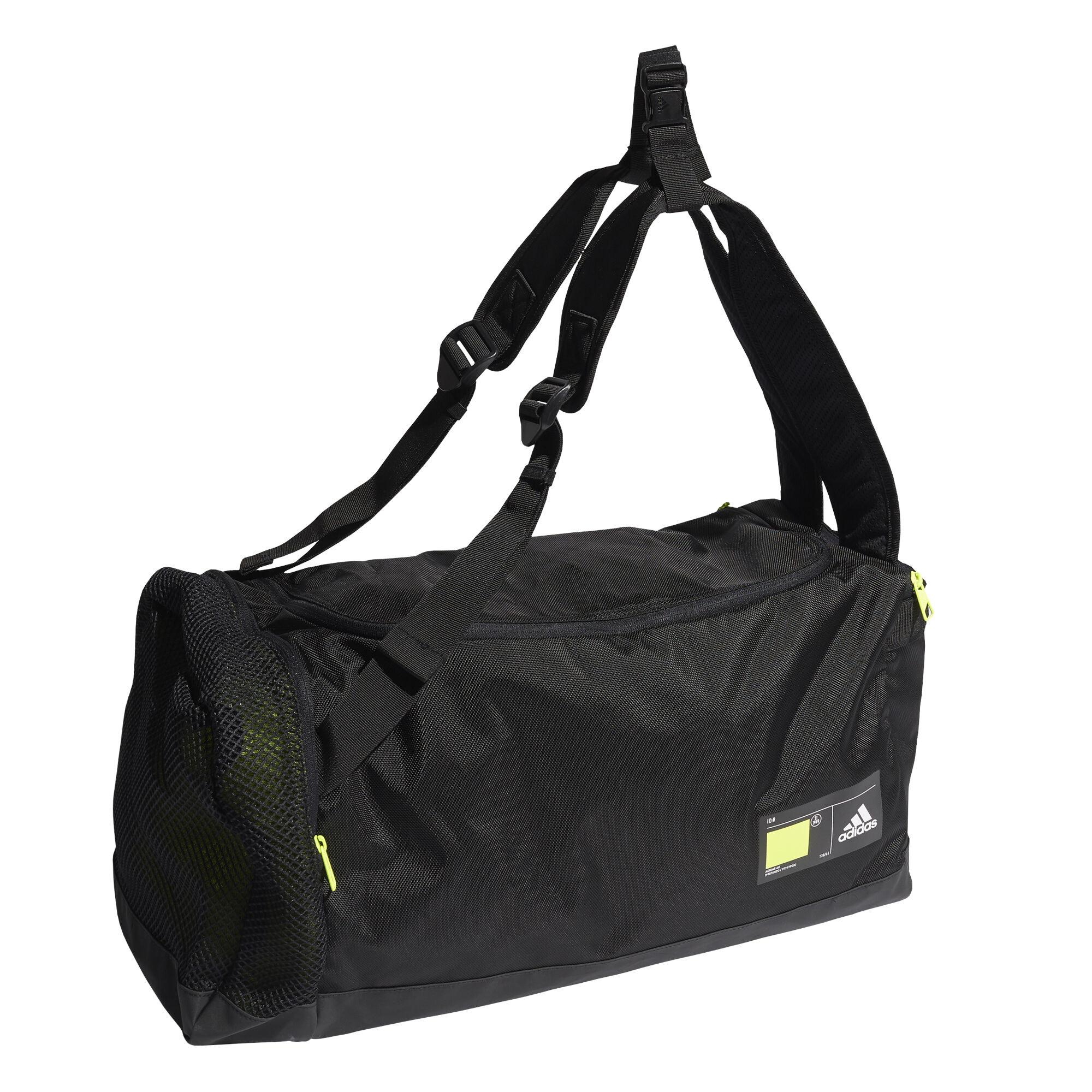4 Athletes ID Duffle M Sports Bag Black Yellow