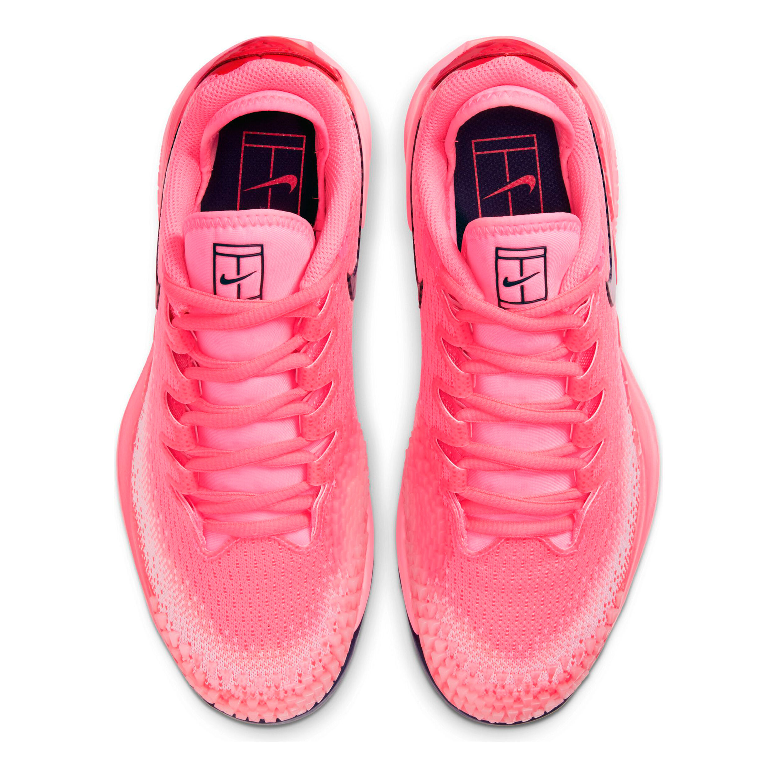 Air Zoom Vapor X Knit All Court Shoe Women Neon Red Pink