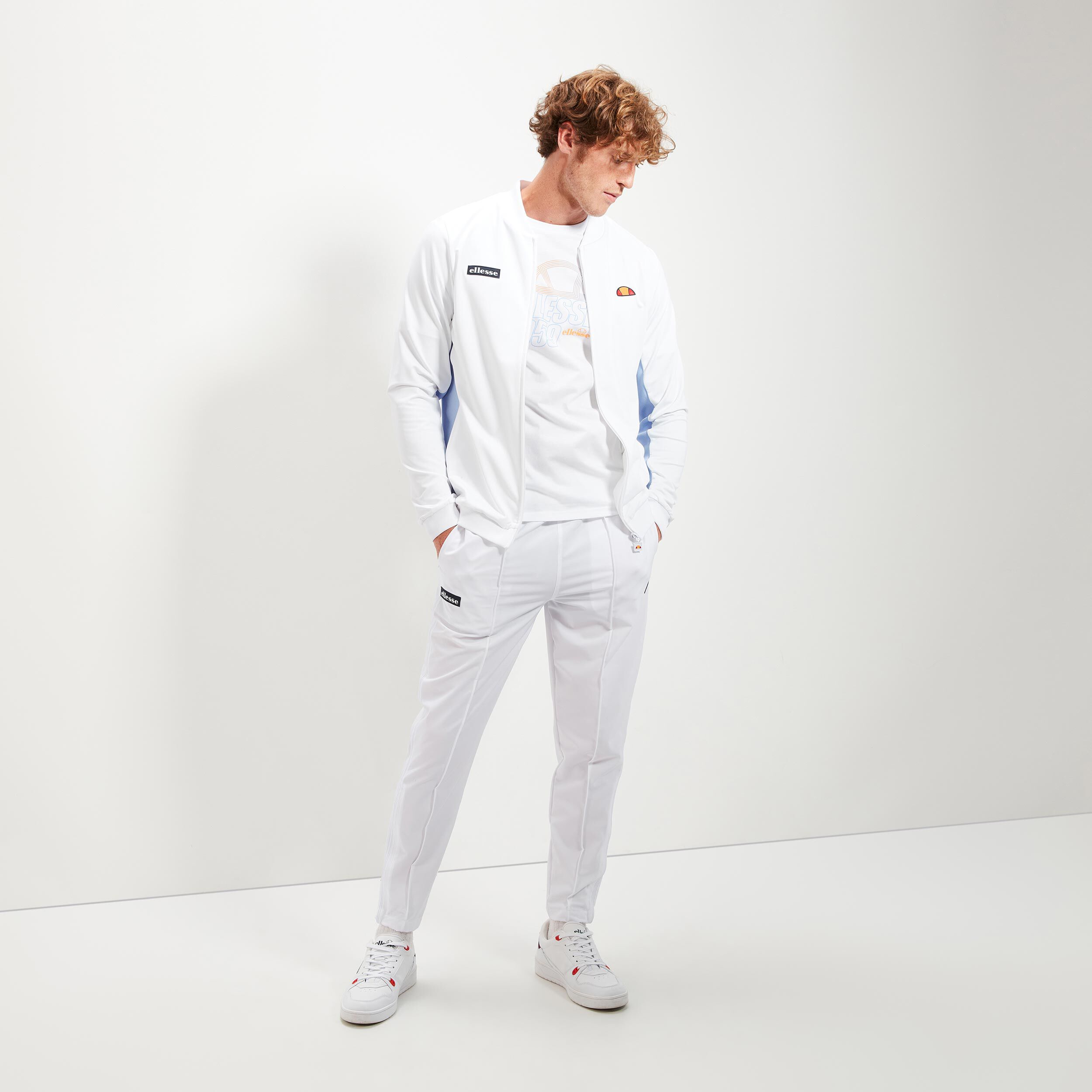 Ellesse tracksuit white sale