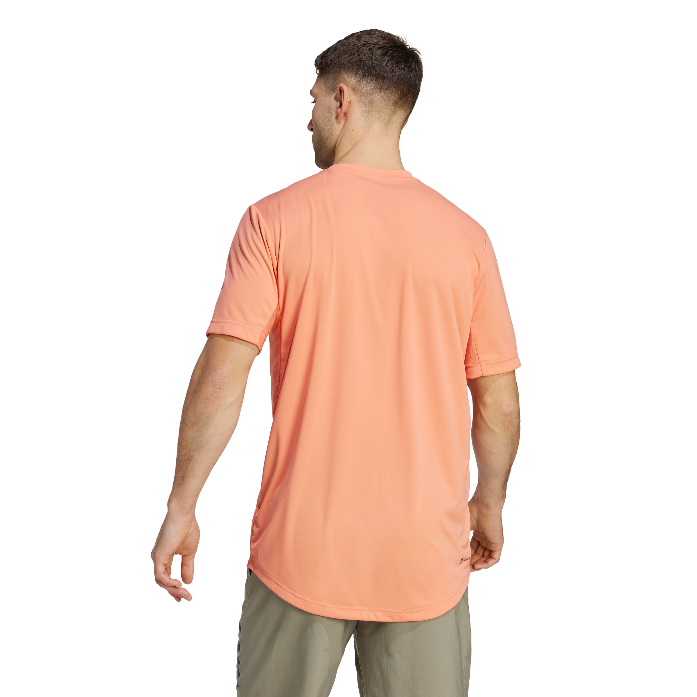 Peach color adidas sale shirt