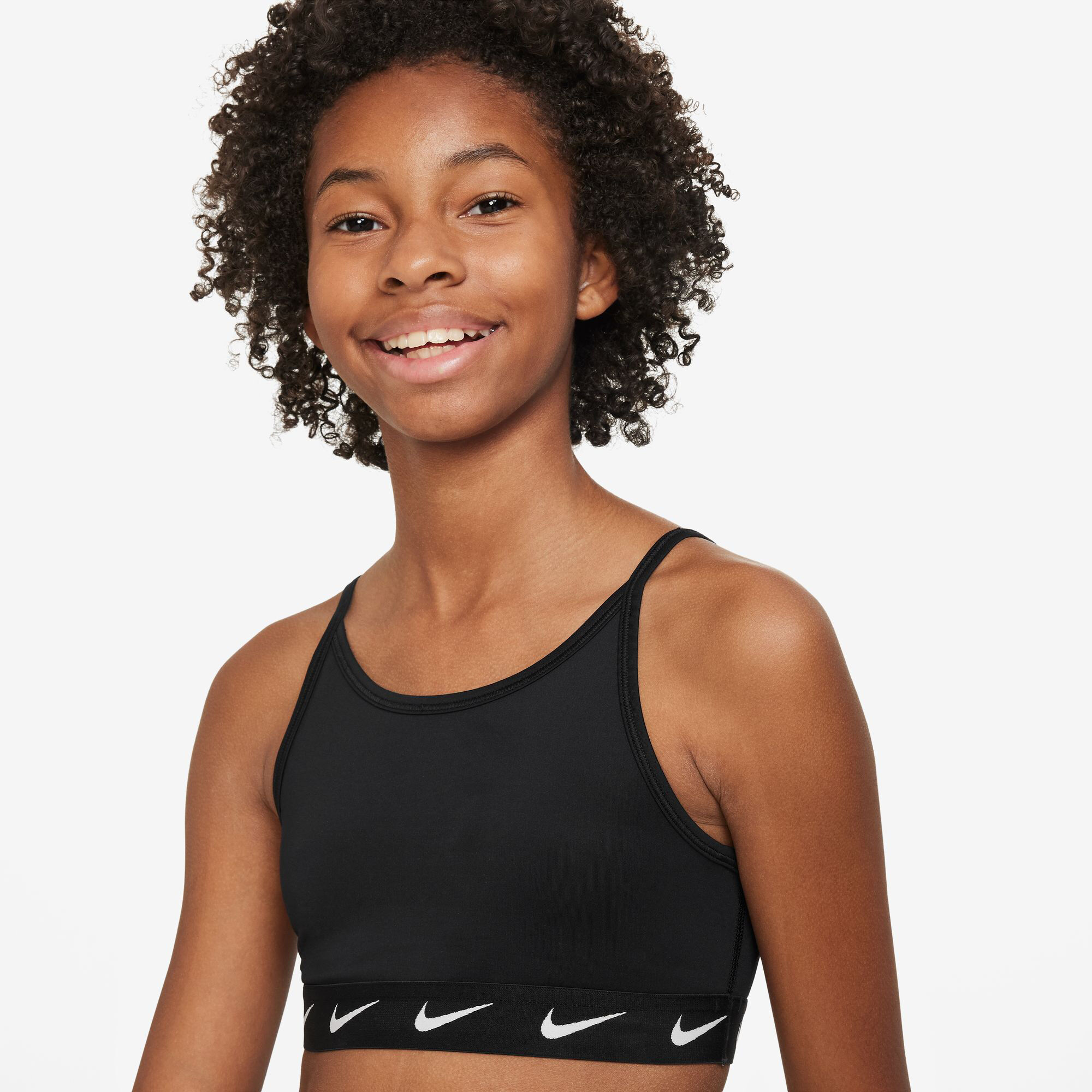 Kids black discount sports bra