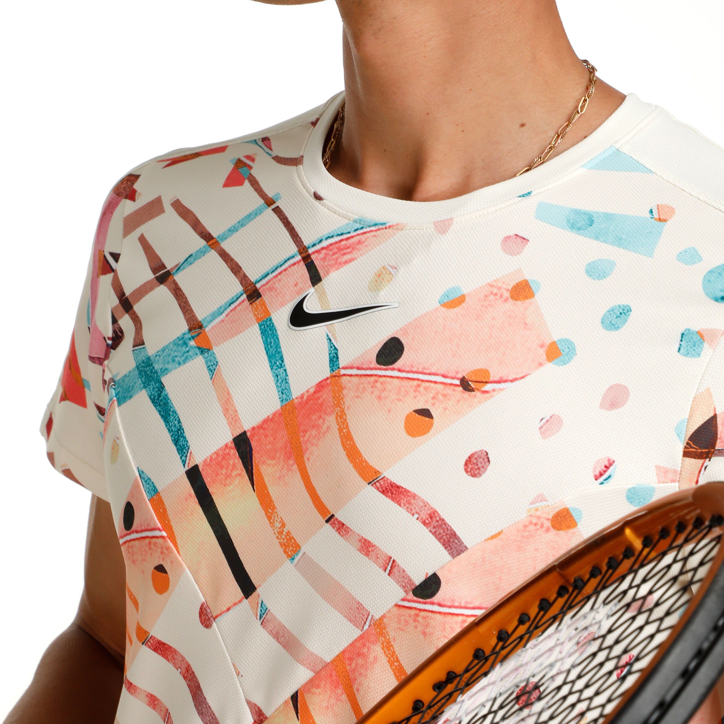 Buy Nike Dri-Fit Court Slam T-Shirt Men White, Multicoloured