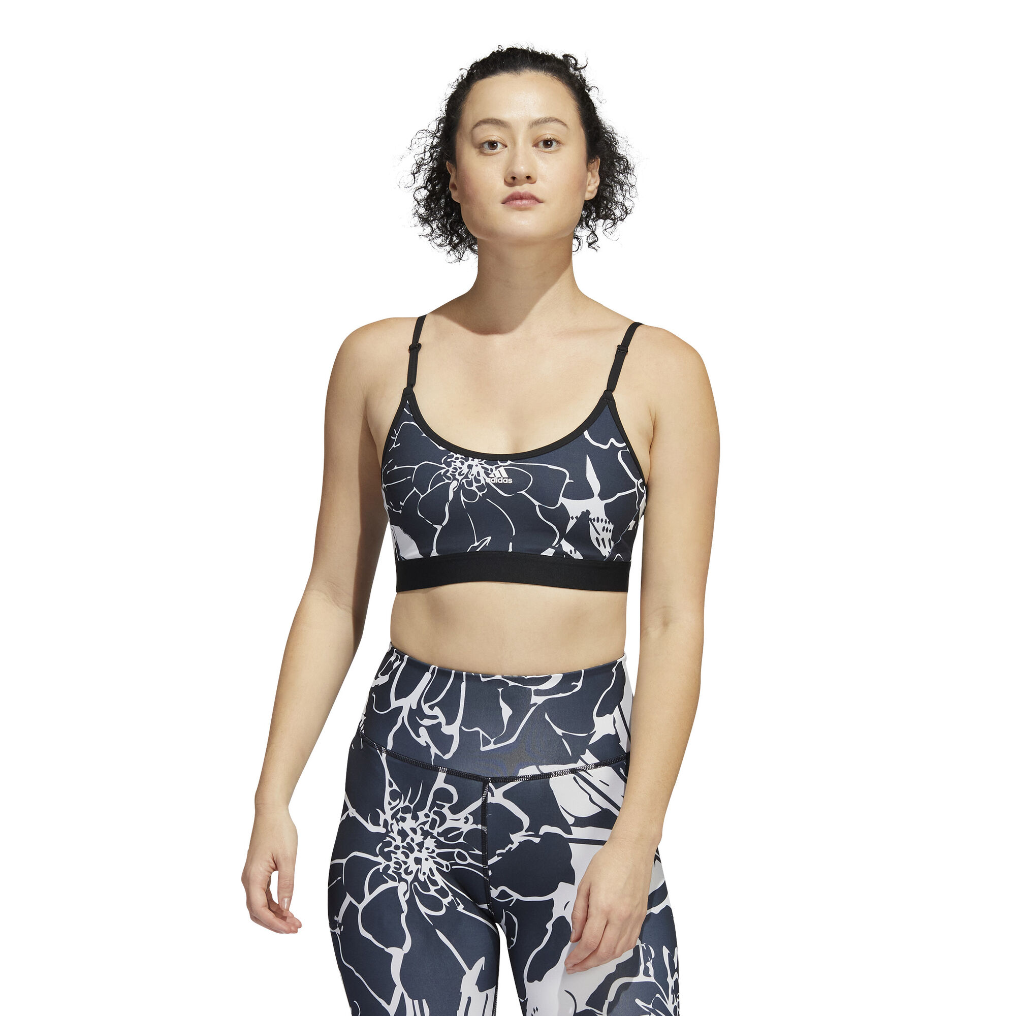 Buy adidas Training Flower Light-Support Sports Bras Women Grey, White  online