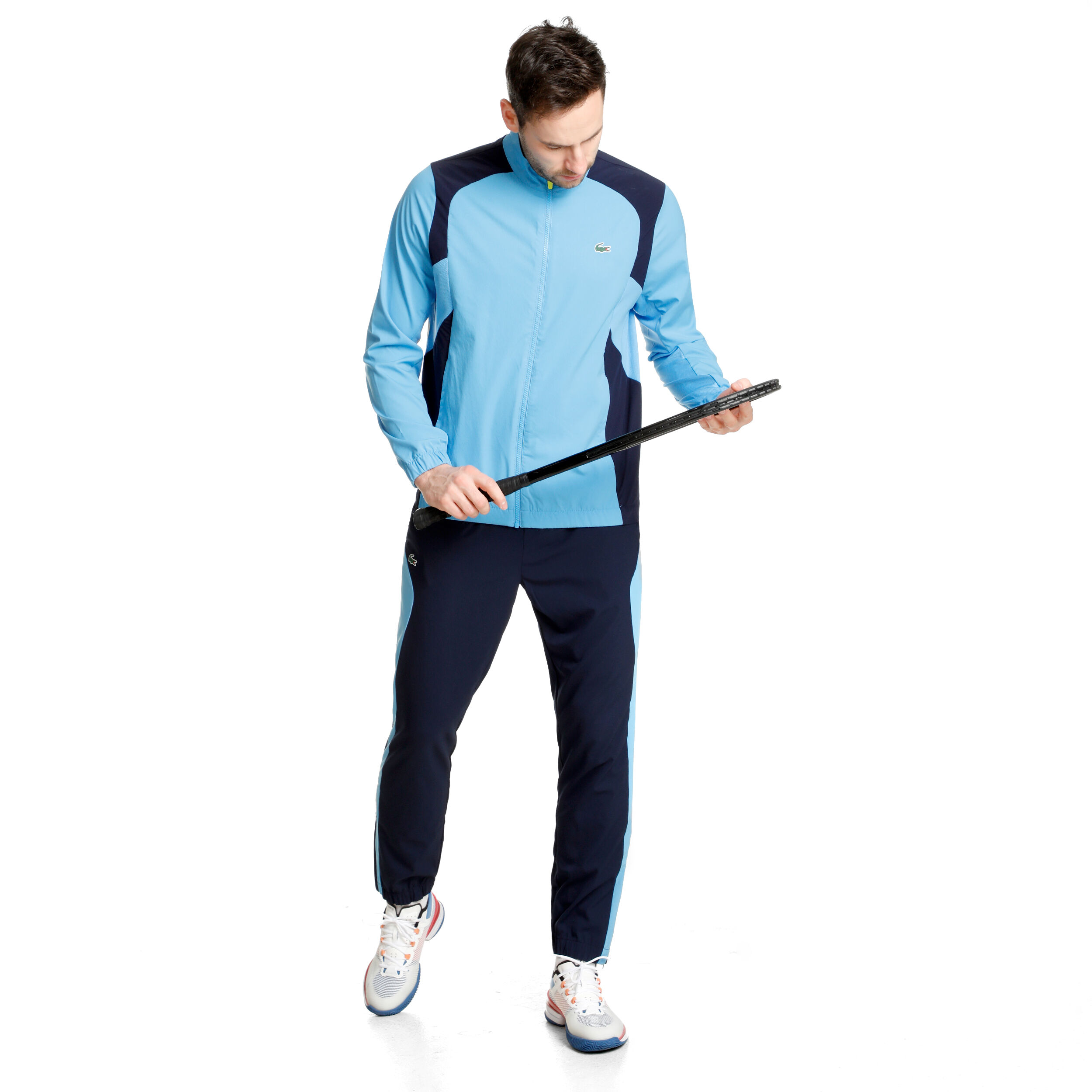 Mens lacoste on sale jogging suit