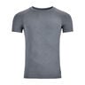 BL Top Crew Neck Shortsleeve Performance Light Eco Running Shirt Men-Grey