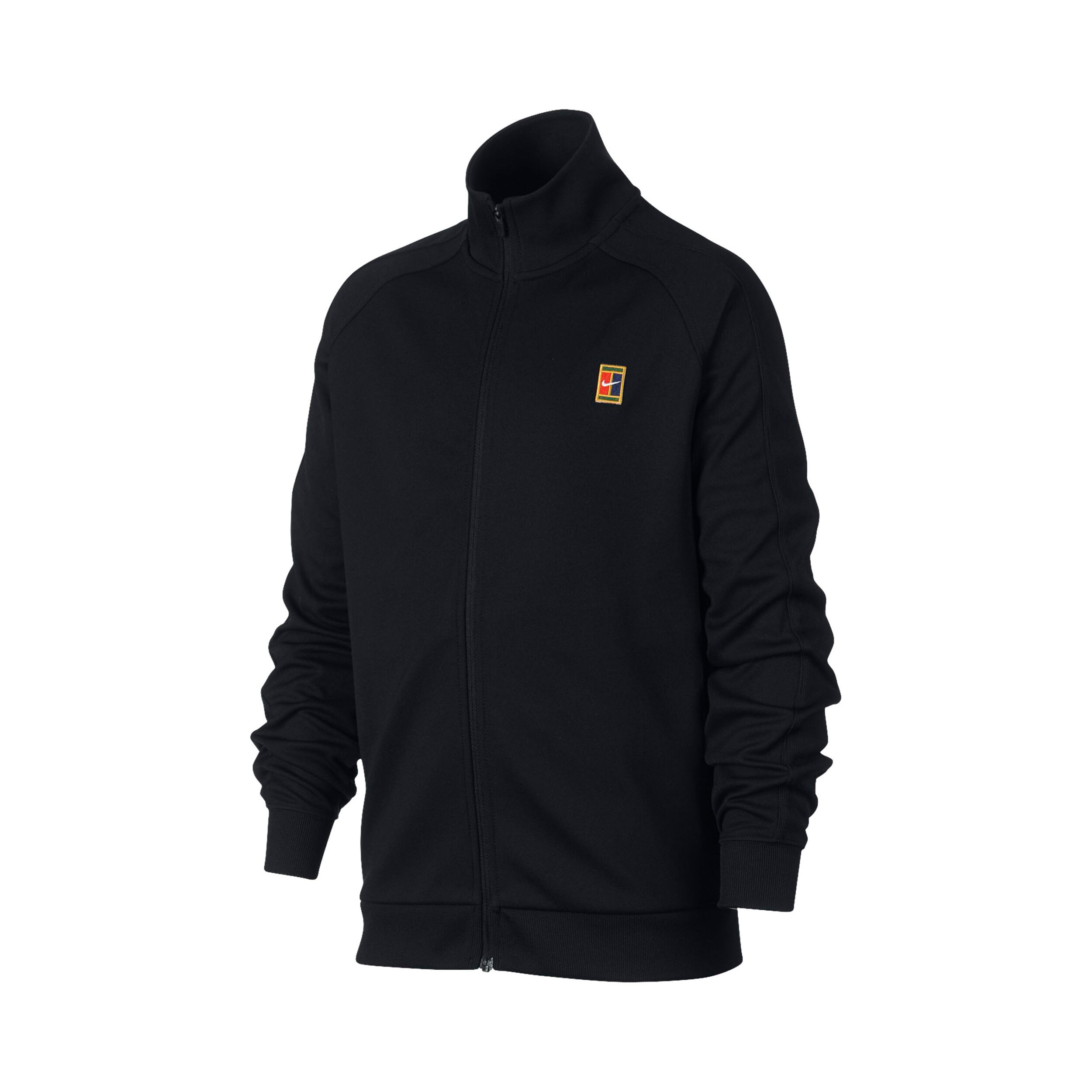 Court Warm Up Training Jacket Boys Black Multicoloured