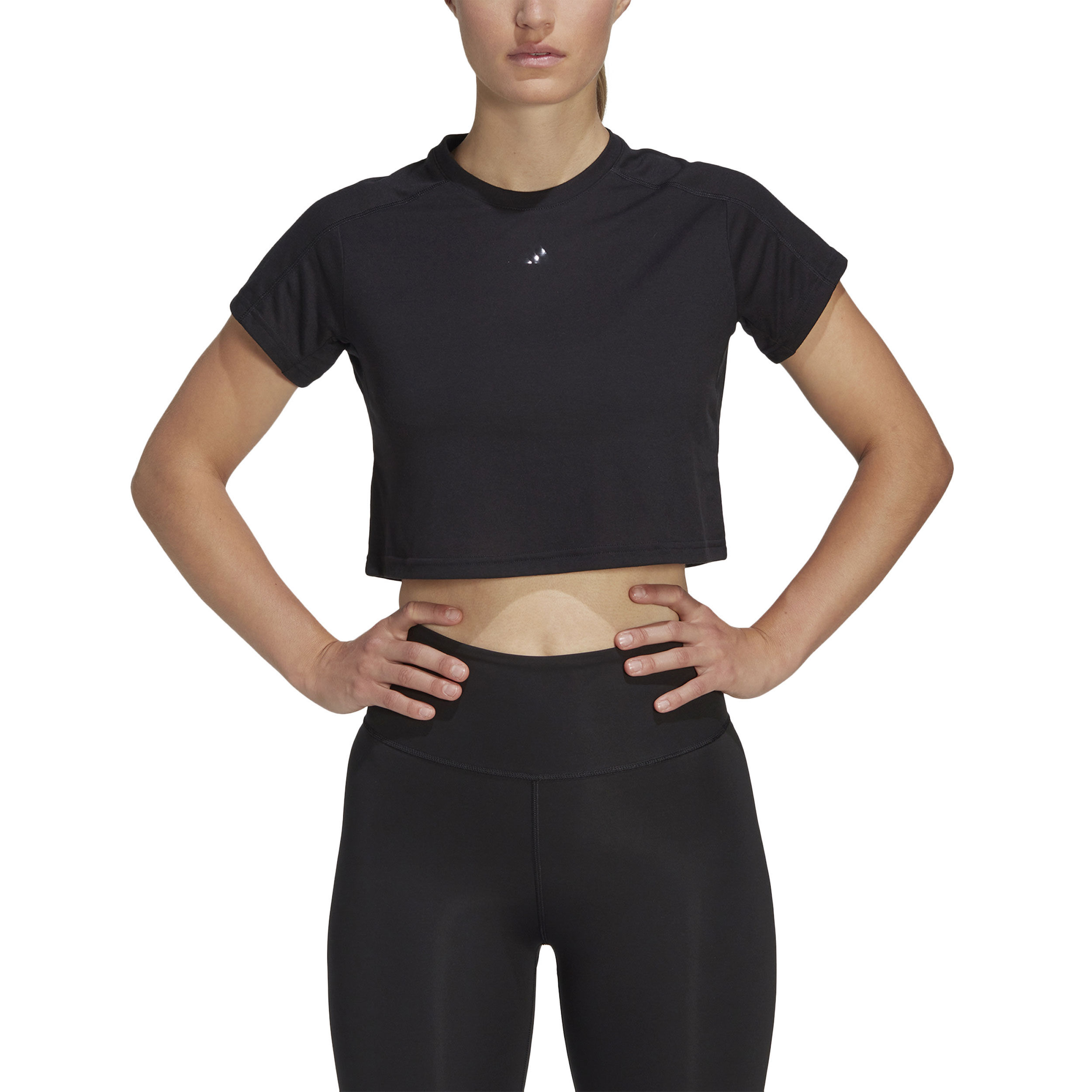 Adidas t shirt cropped hotsell