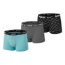 Everyday Stretch Boxer Shorts 3 Pack Men-Turquoise,Lightgrey